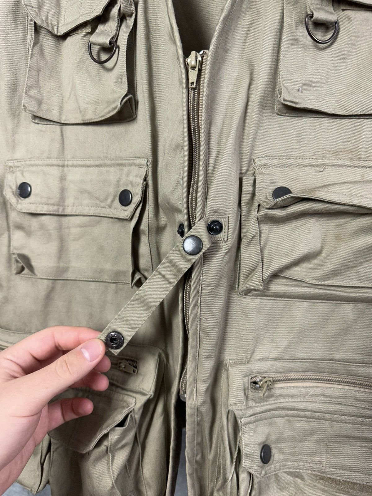 Japanese Brand × Vintage Vintage Camel Multi Pocket Tactical Cotton Vest Size US XL / EU 56 / 4 - 5 Thumbnail