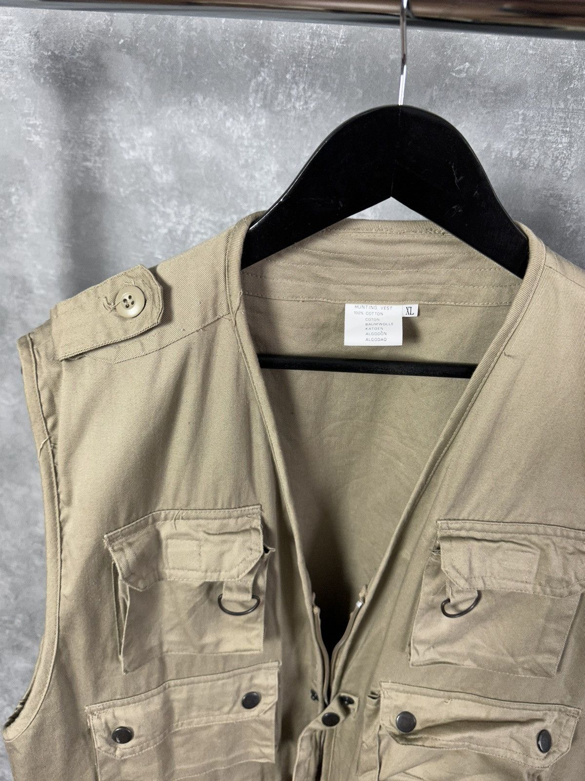 Japanese Brand × Vintage Vintage Camel Multi Pocket Tactical Cotton Vest Size US XL / EU 56 / 4 - 8 Thumbnail