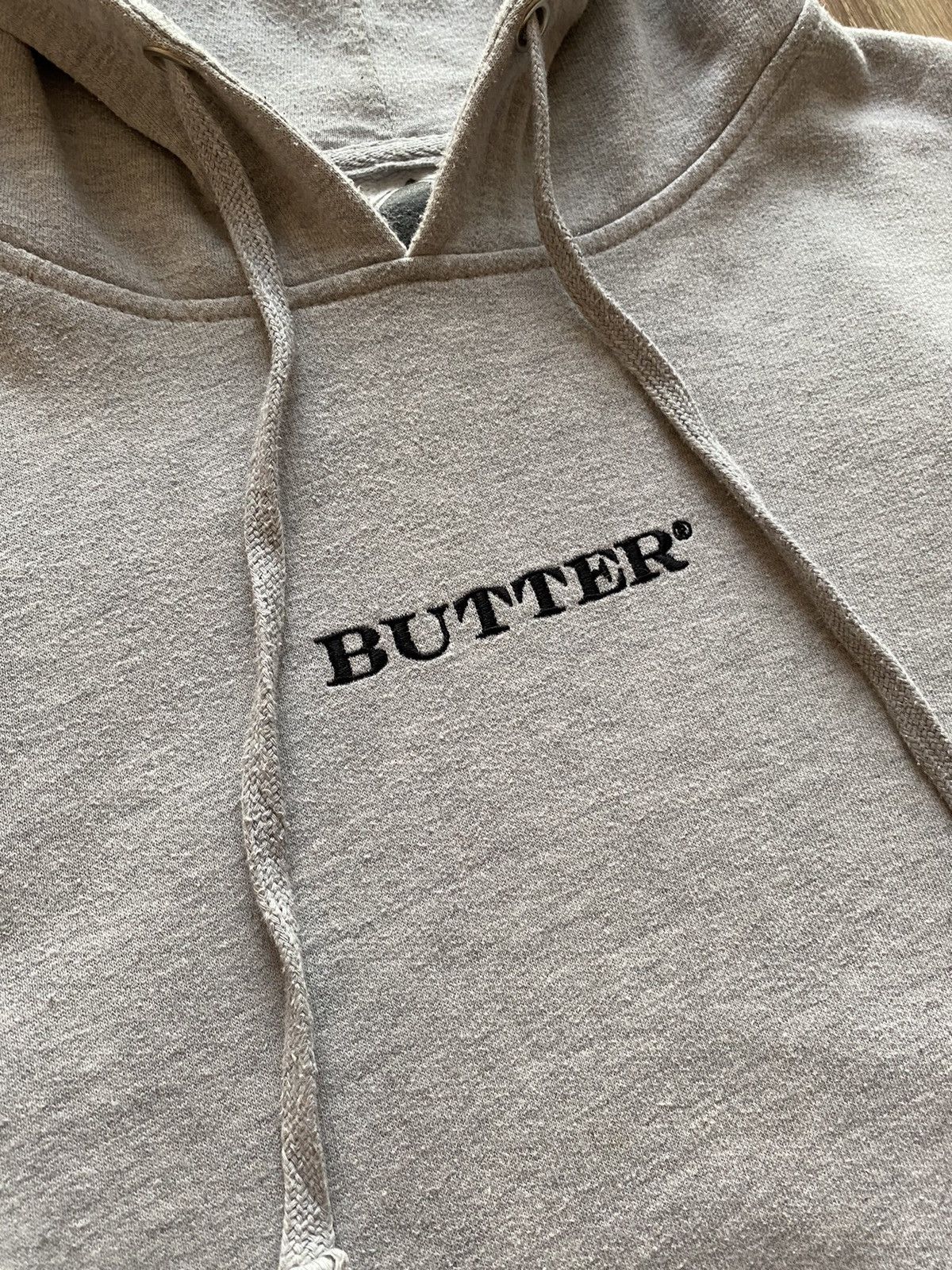 Butter Goods Butter Goods Made in USA Grey Cotton Central Logo Hoodie Size US M / EU 48-50 / 2 - 9 Thumbnail
