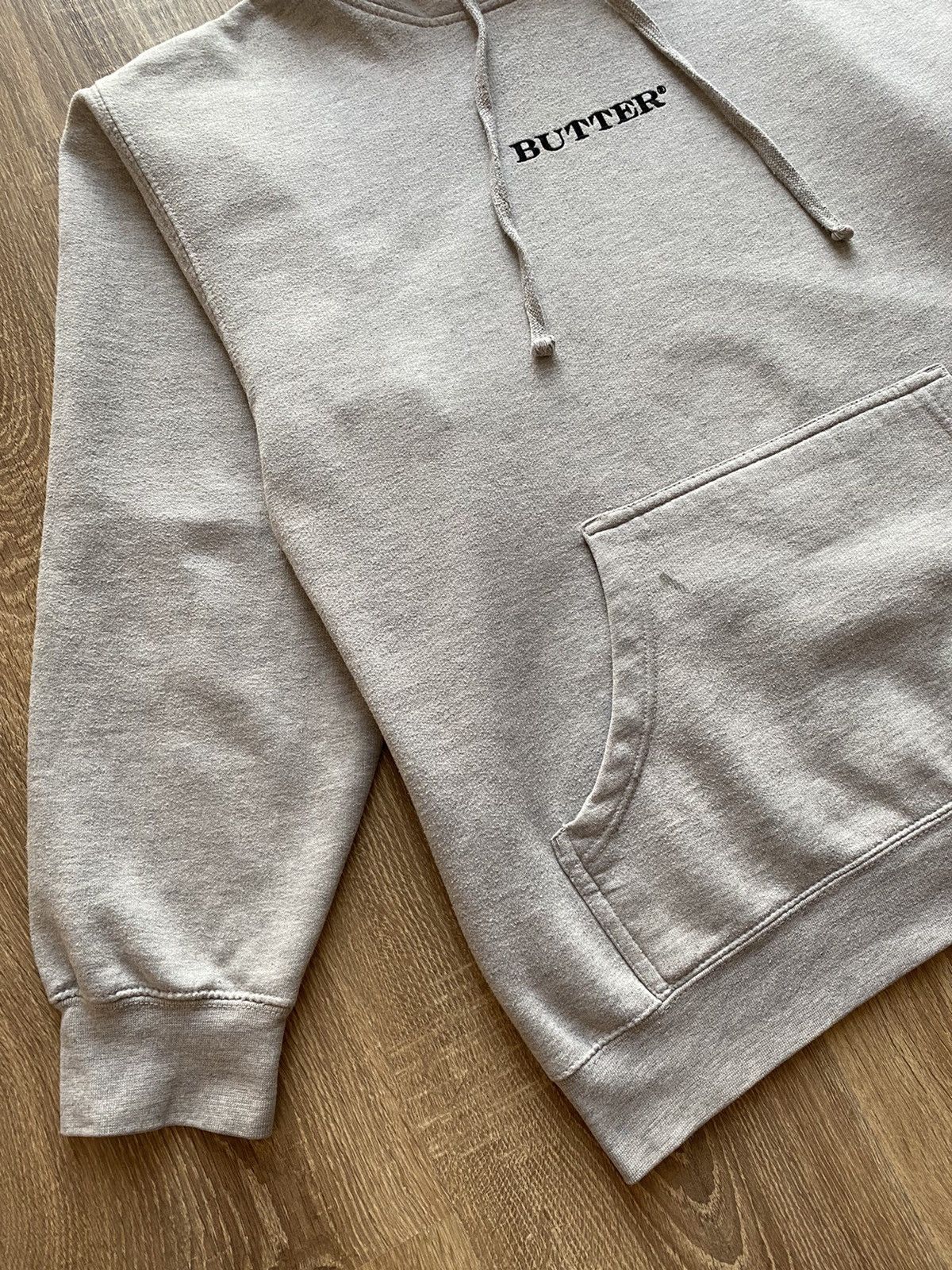 Butter Goods Butter Goods Made in USA Grey Cotton Central Logo Hoodie Size US M / EU 48-50 / 2 - 4 Thumbnail