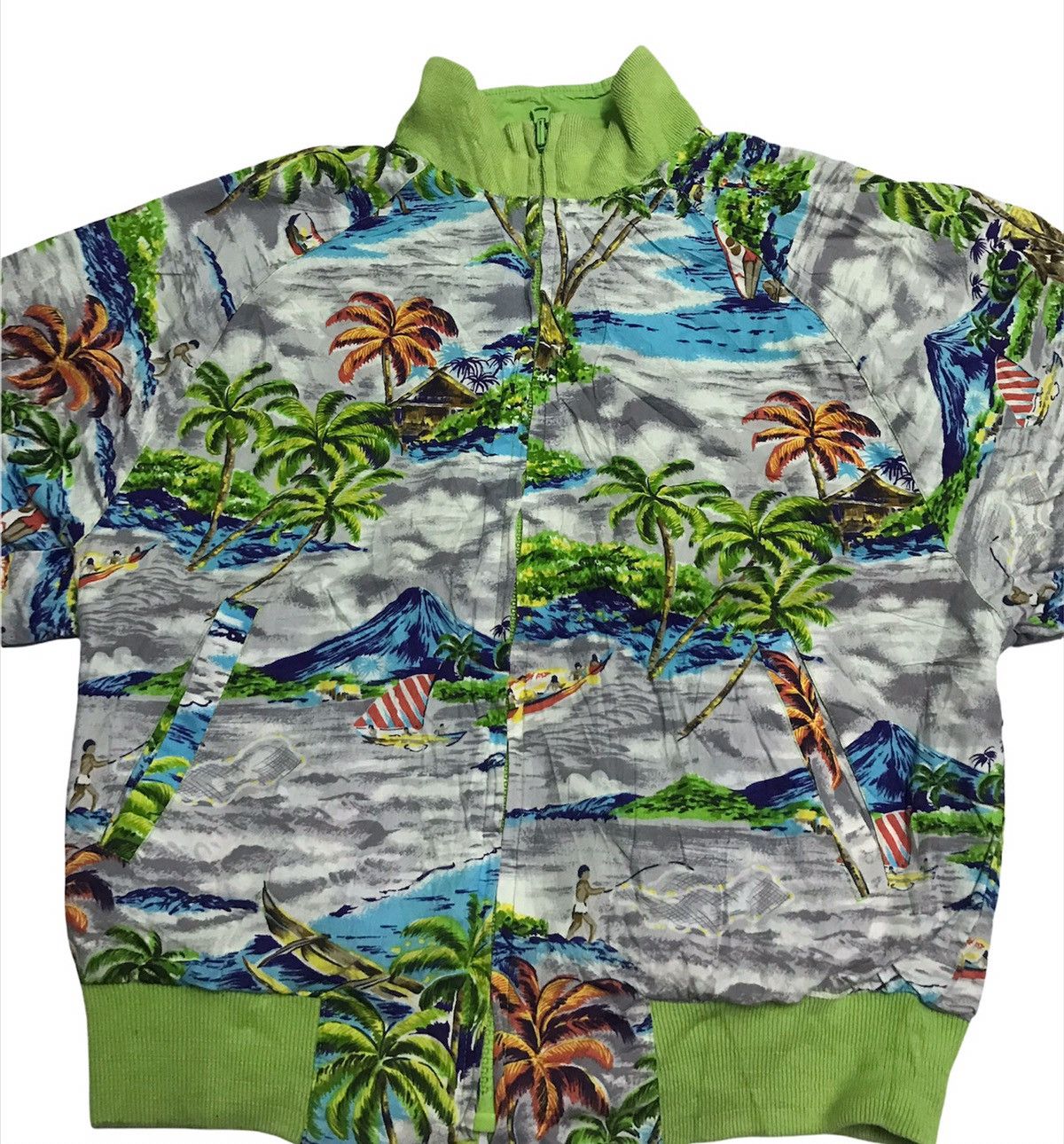 Nautica 💥Rare Nautica hawaiian fullprint reversible jacket Size US S / EU 44-46 / 1 - 2 Thumbnail