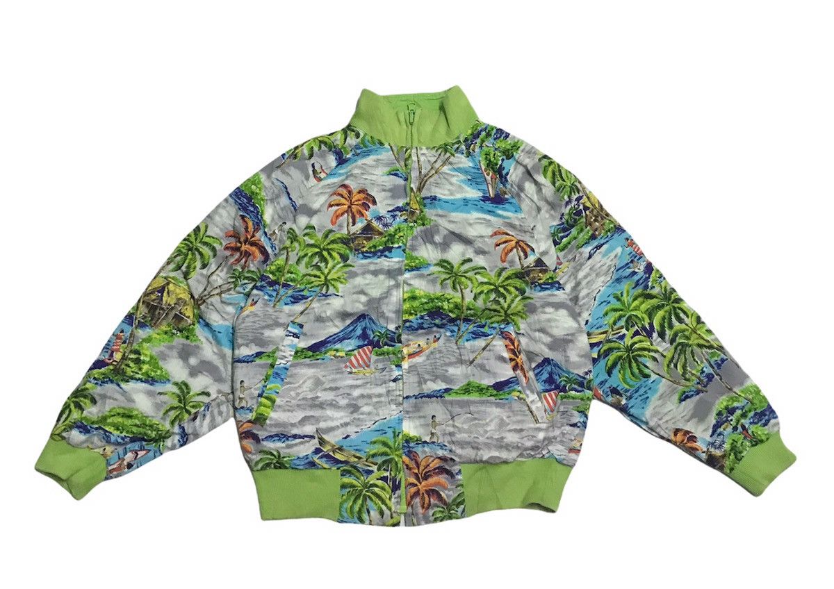 Nautica 💥Rare Nautica hawaiian fullprint reversible jacket Size US S / EU 44-46 / 1 - 1 Thumbnail