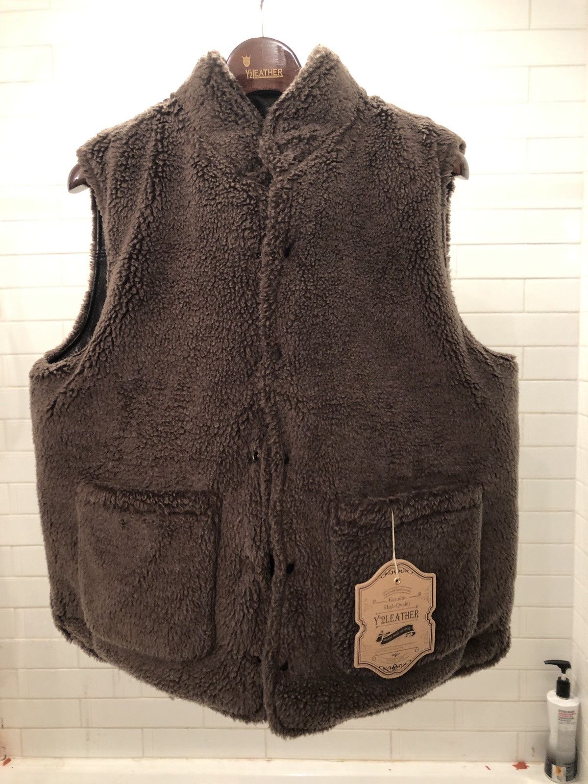 Japanese Brand × Y'2 Leather Y’2 Leather Reversible Steer Oil / Alpaca Lined Vest Size US M / EU 48-50 / 2 - 3 Thumbnail
