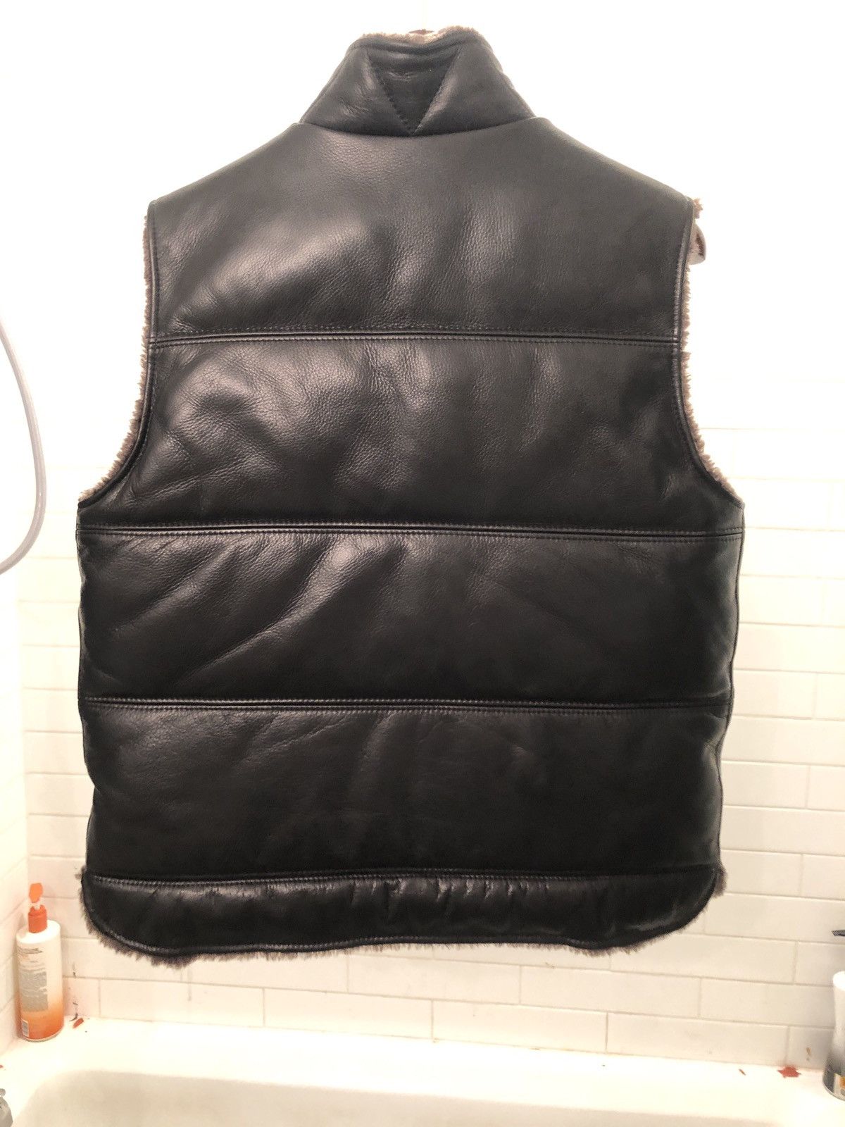 Japanese Brand × Y'2 Leather Y’2 Leather Reversible Steer Oil / Alpaca Lined Vest Size US M / EU 48-50 / 2 - 2 Thumbnail