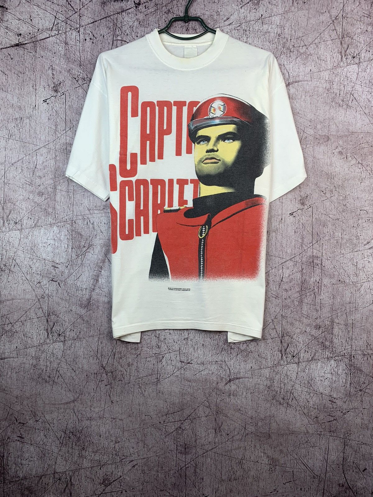 Vintage 1993 Captain Scarlet Vintage Movie T-Shirt Rare Size US M / EU 48-50 / 2 - 1 Thumbnail