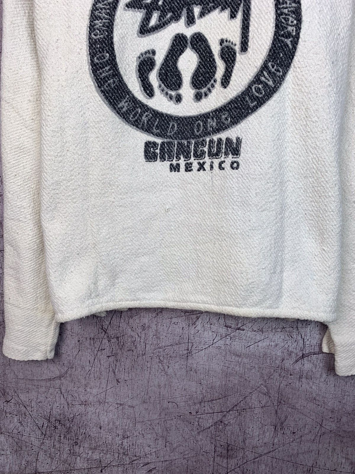 Stussy × Vintage Vintage Stussy Poncho Hoodie Cancun Mexico Size US L / EU 52-54 / 3 - 15 Thumbnail