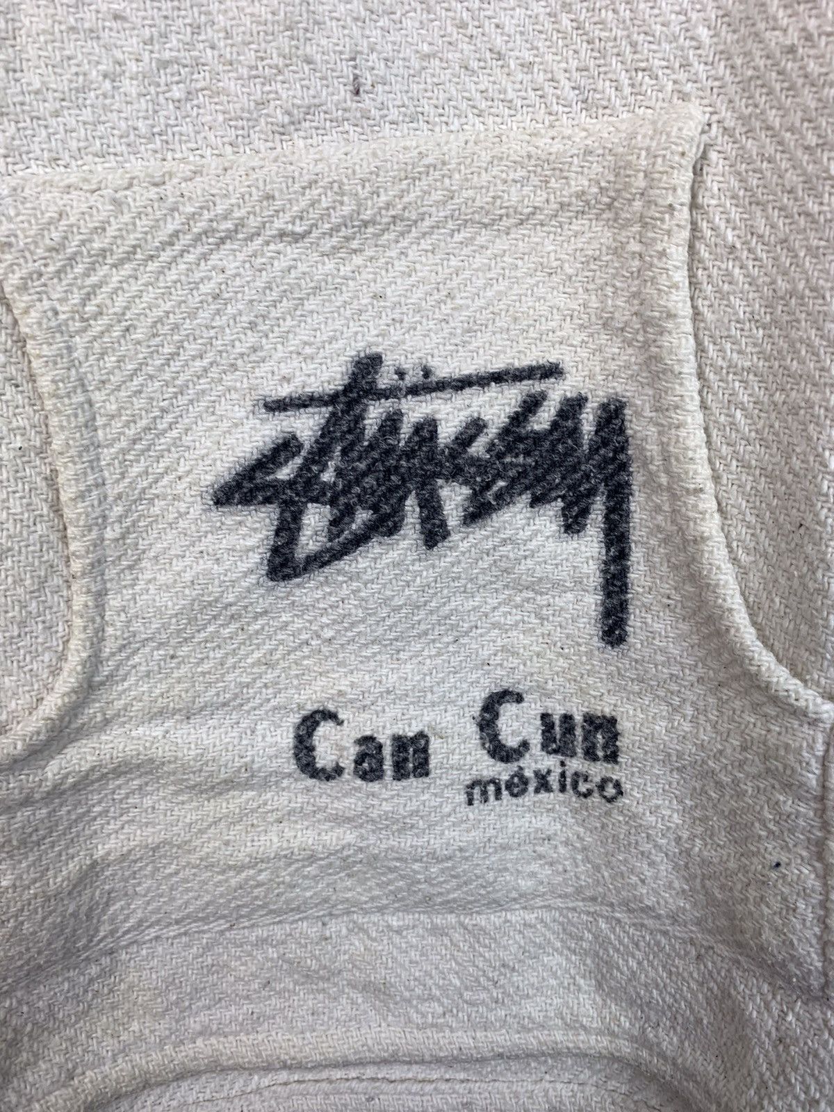 Stussy × Vintage Vintage Stussy Poncho Hoodie Cancun Mexico Size US L / EU 52-54 / 3 - 7 Thumbnail