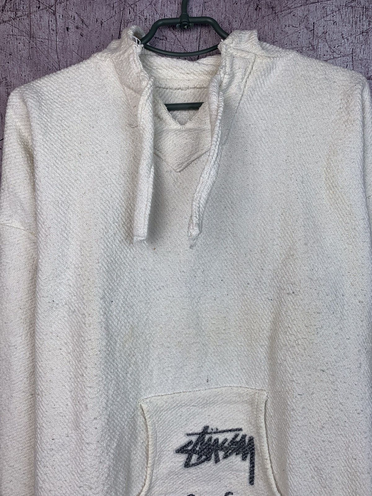 Stussy × Vintage Vintage Stussy Poncho Hoodie Cancun Mexico Size US L / EU 52-54 / 3 - 3 Thumbnail