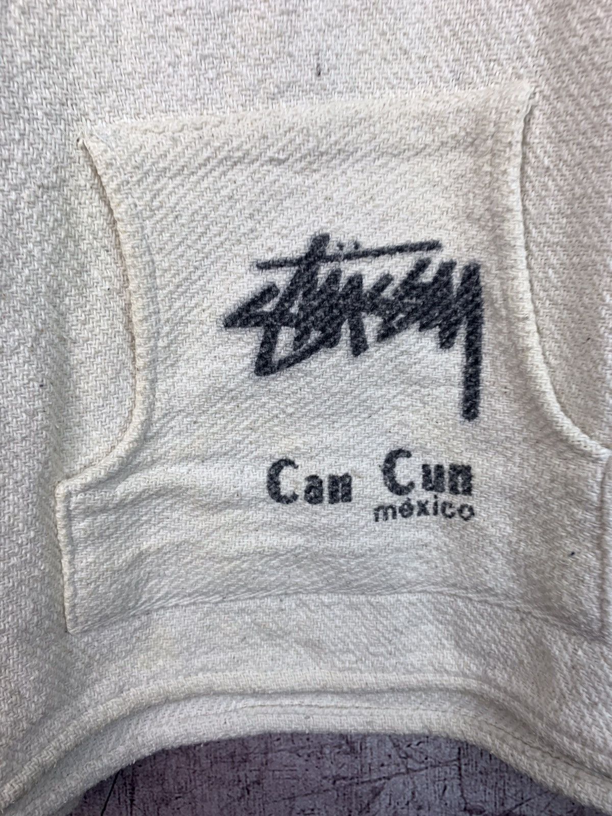 Stussy × Vintage Vintage Stussy Poncho Hoodie Cancun Mexico Size US L / EU 52-54 / 3 - 5 Thumbnail