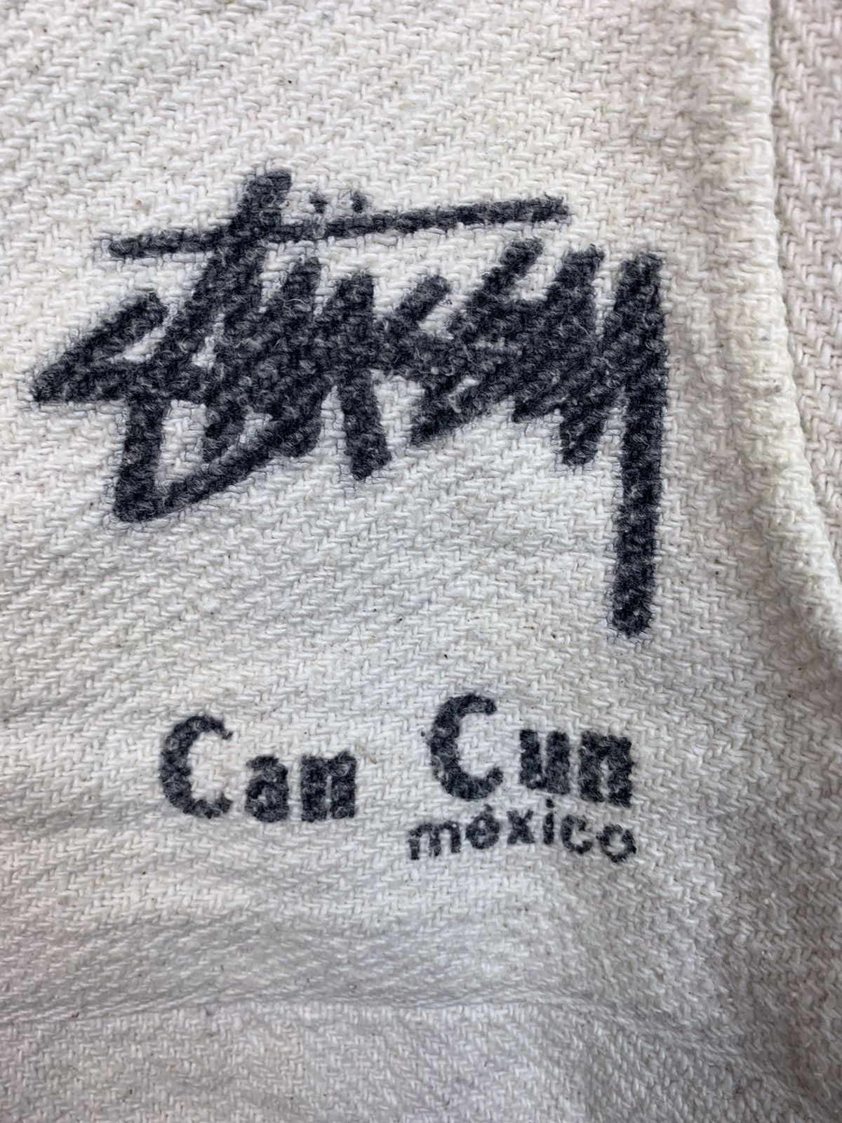 Stussy × Vintage Vintage Stussy Poncho Hoodie Cancun Mexico Size US L / EU 52-54 / 3 - 6 Thumbnail