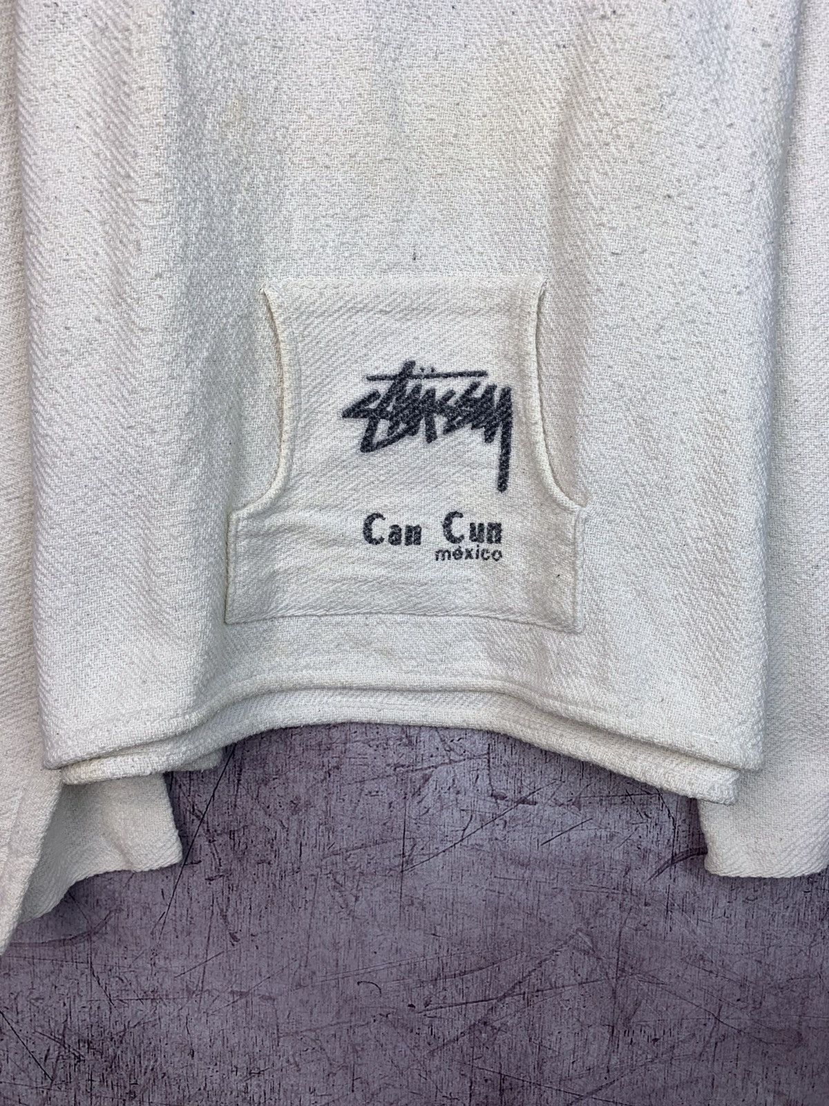 Stussy × Vintage Vintage Stussy Poncho Hoodie Cancun Mexico Size US L / EU 52-54 / 3 - 4 Thumbnail
