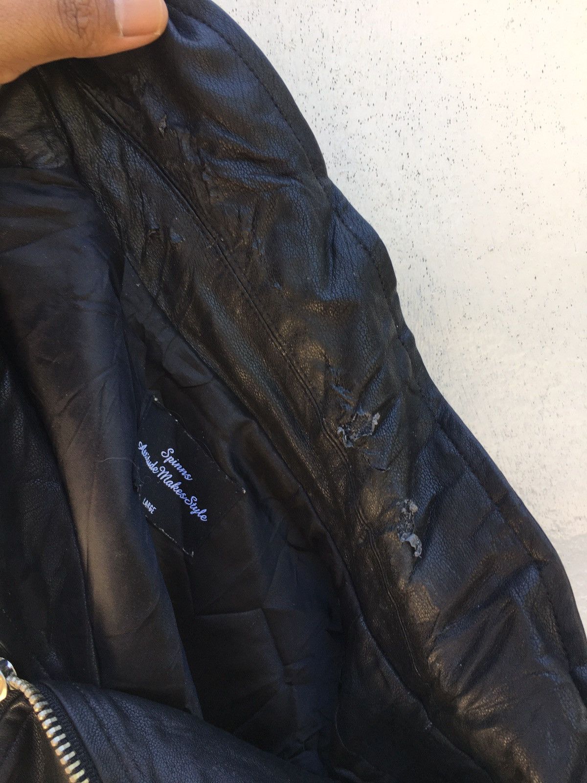 Japanese Brand Rare Japanese Brand Spinns Leather Jacket Size US L / EU 52-54 / 3 - 16 Thumbnail