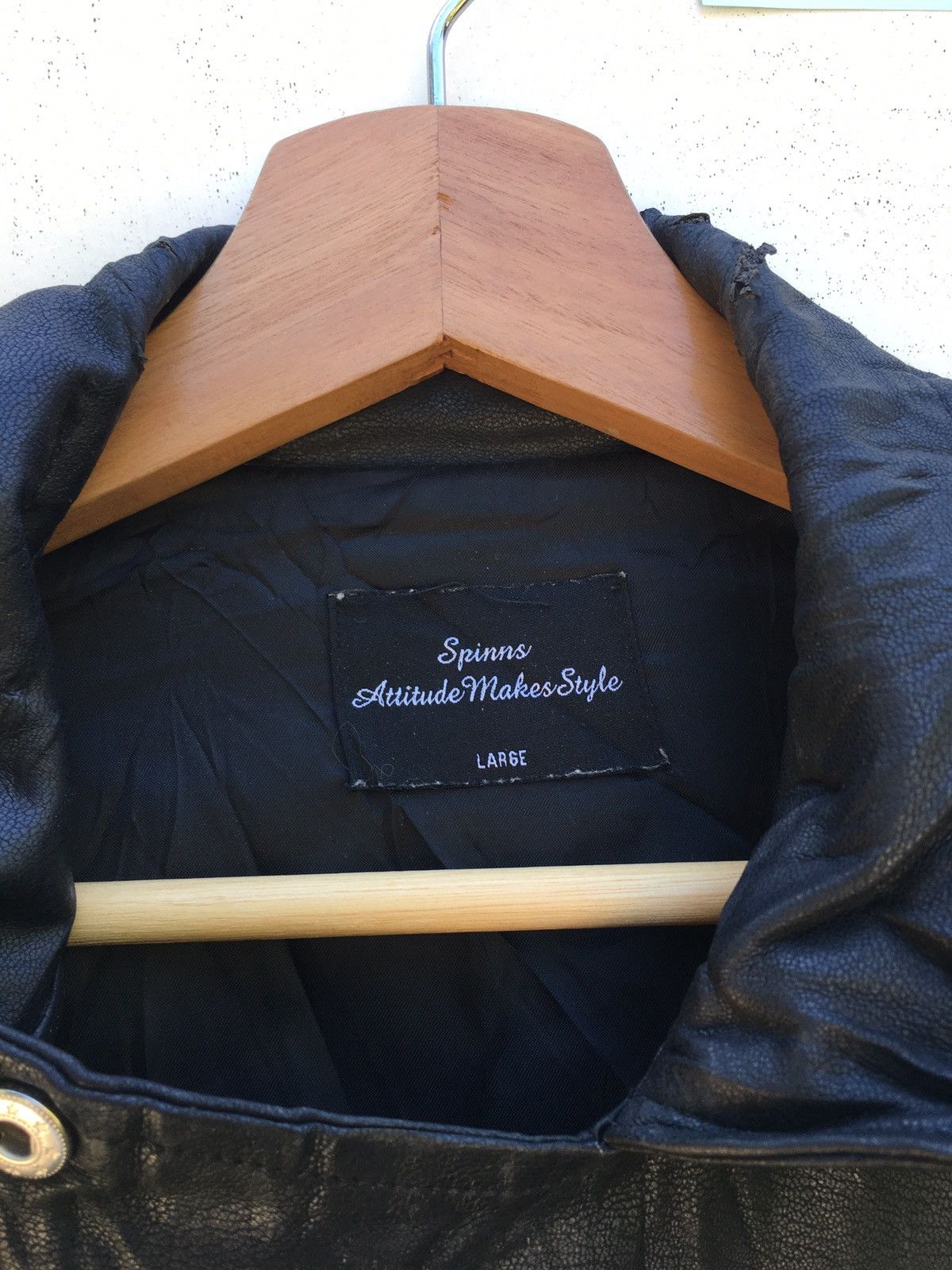 Japanese Brand Rare Japanese Brand Spinns Leather Jacket Size US L / EU 52-54 / 3 - 6 Thumbnail