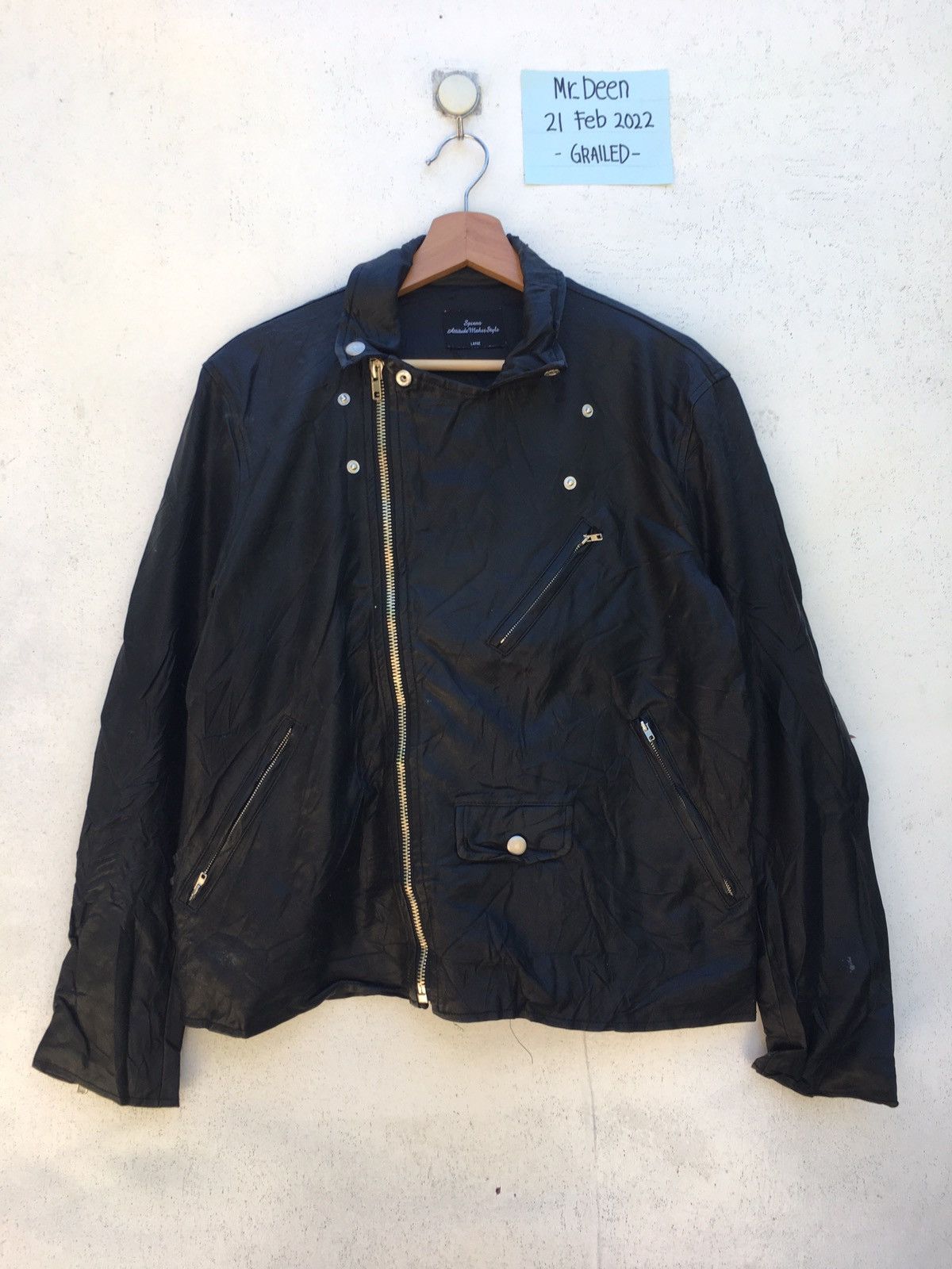 Japanese Brand Rare Japanese Brand Spinns Leather Jacket Size US L / EU 52-54 / 3 - 1 Thumbnail