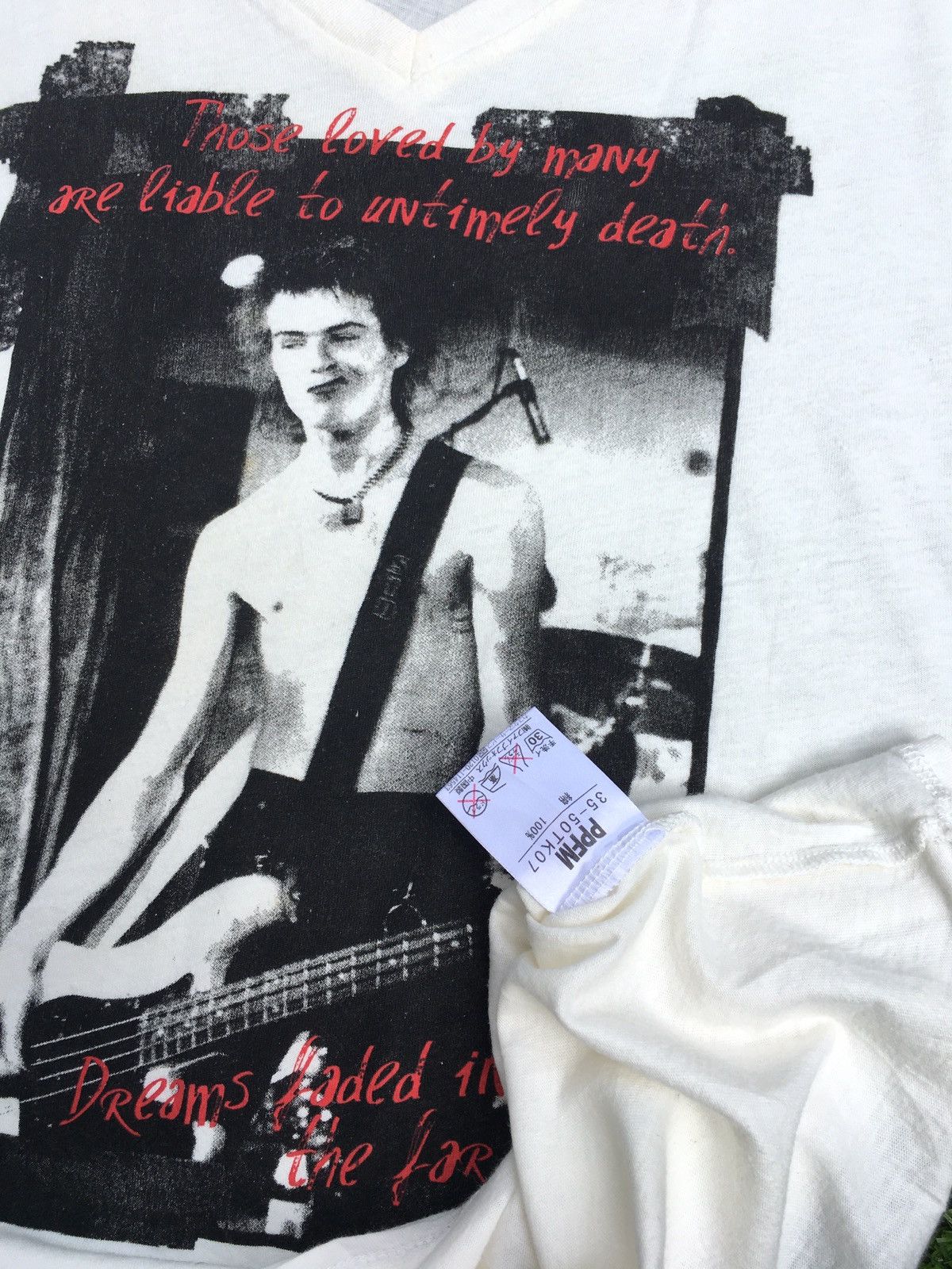 Band Tees Rare Vintage Roberta Bayley x PPFM Sid Vicious Tshirt Size US M / EU 48-50 / 2 - 9 Thumbnail