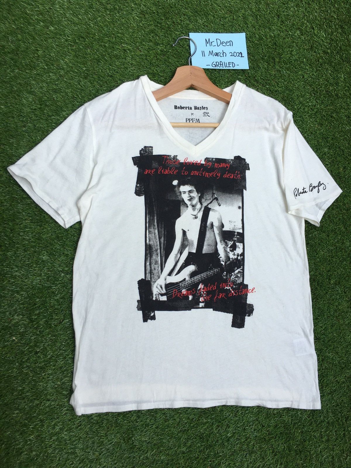 Band Tees Rare Vintage Roberta Bayley x PPFM Sid Vicious Tshirt Size US M / EU 48-50 / 2 - 3 Thumbnail