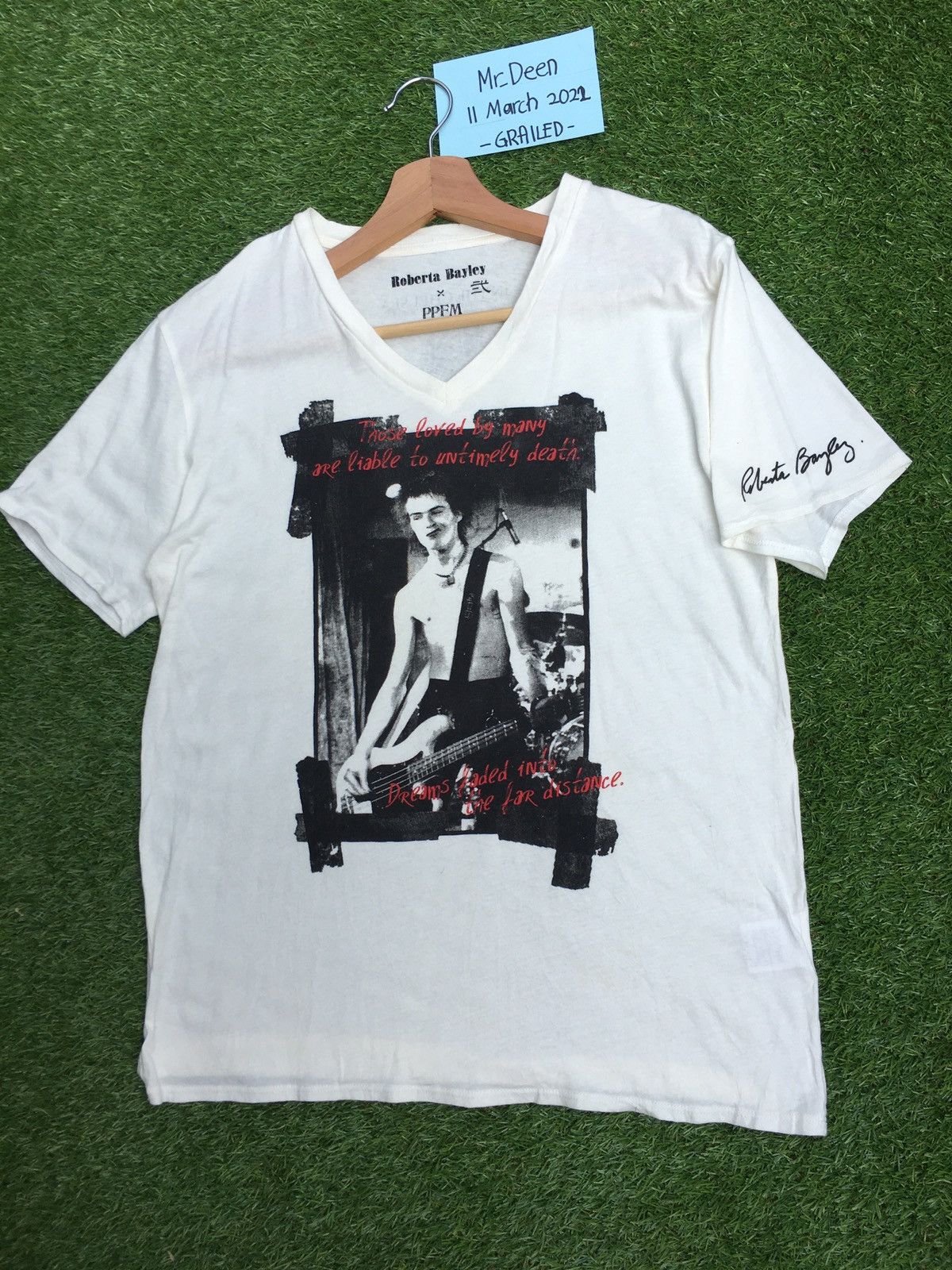 Band Tees Rare Vintage Roberta Bayley x PPFM Sid Vicious Tshirt Size US M / EU 48-50 / 2 - 4 Thumbnail