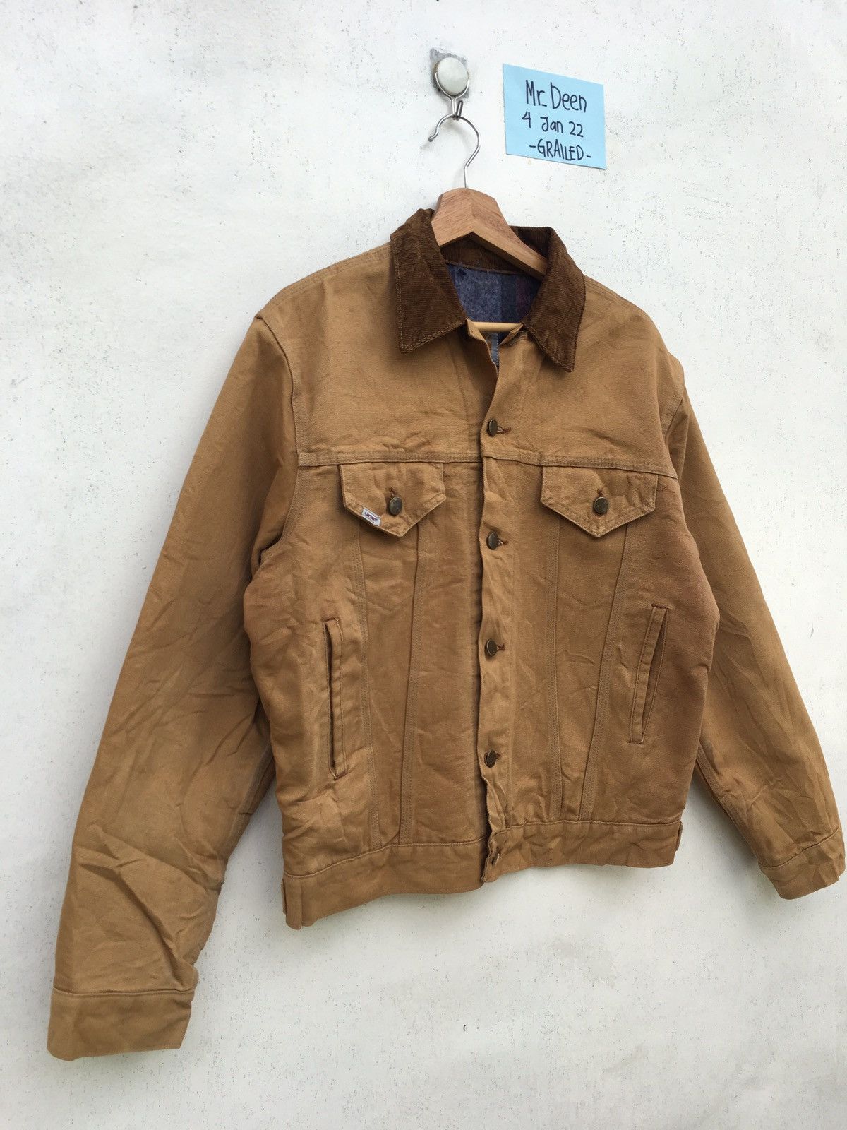 Carhartt Rare Vintage 90s Carhartt Cotton Wool Lined Jacket Size US M / EU 48-50 / 2 - 2 Thumbnail