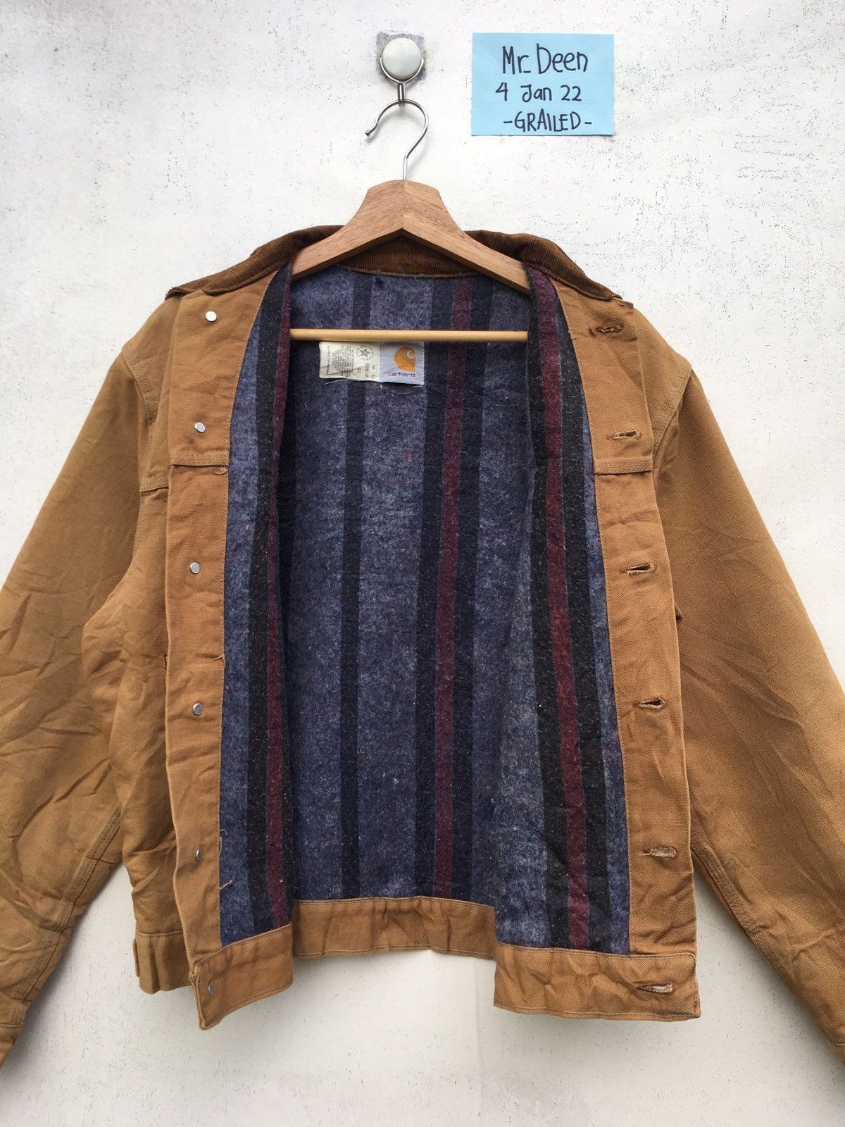 Carhartt Rare Vintage 90s Carhartt Cotton Wool Lined Jacket Size US M / EU 48-50 / 2 - 13 Thumbnail
