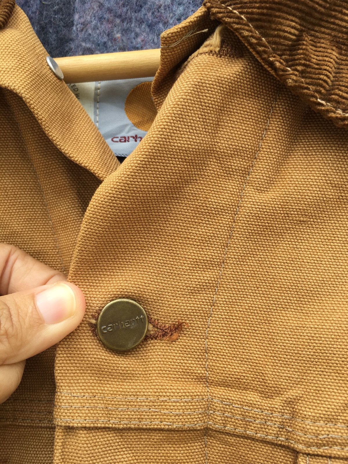 Carhartt Rare Vintage 90s Carhartt Cotton Wool Lined Jacket Size US M / EU 48-50 / 2 - 9 Thumbnail