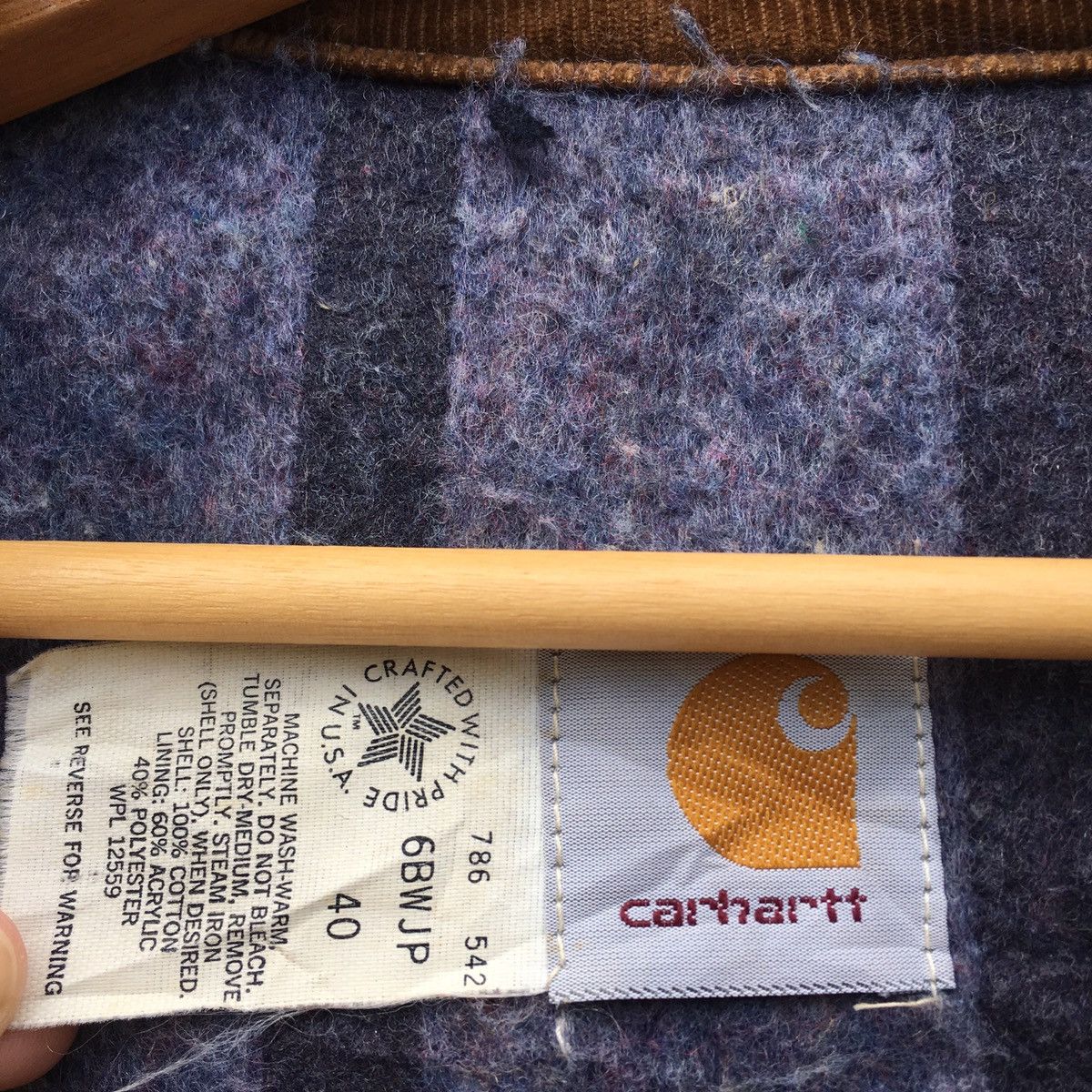 Carhartt Rare Vintage 90s Carhartt Cotton Wool Lined Jacket Size US M / EU 48-50 / 2 - 10 Thumbnail