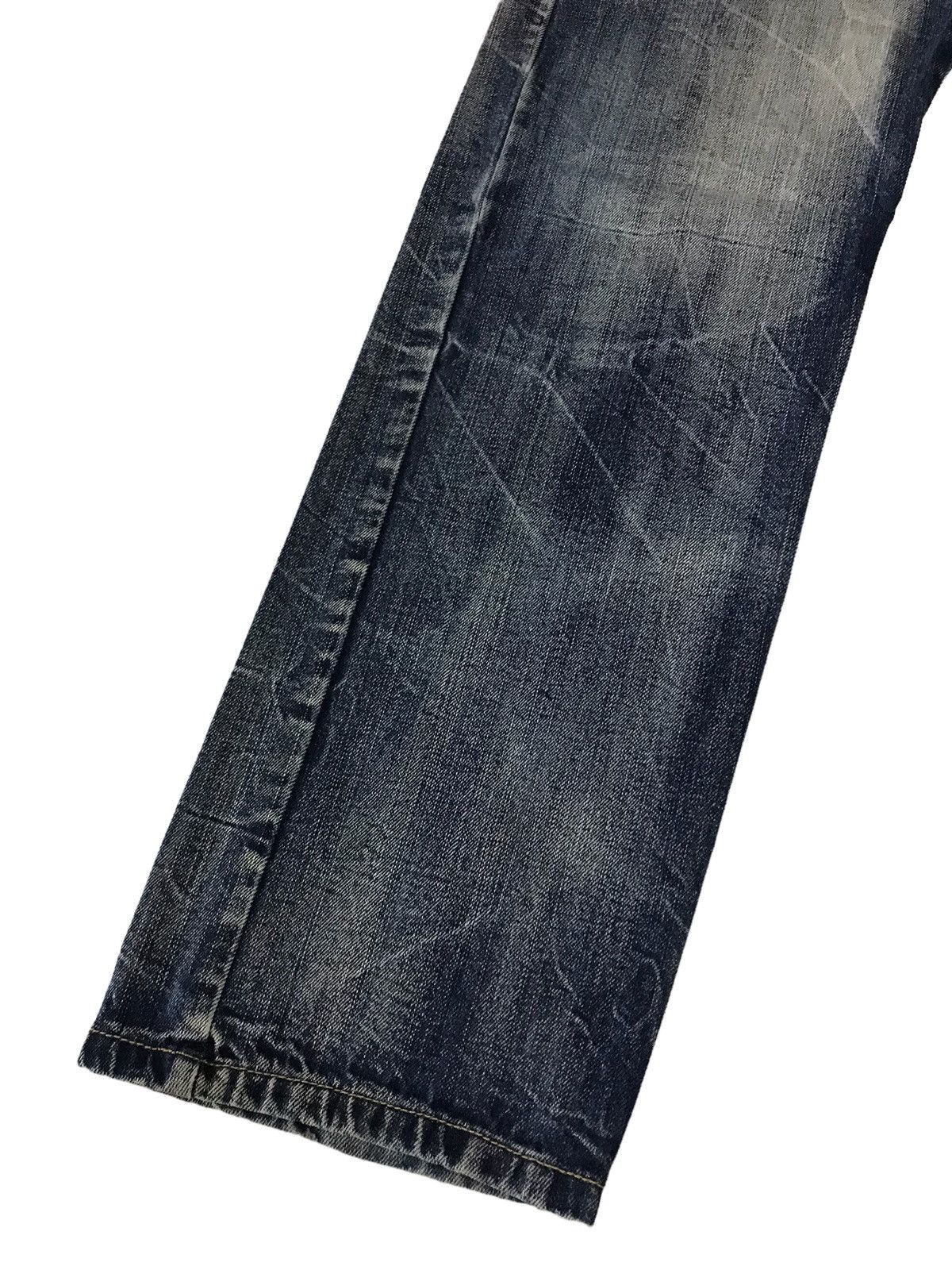 Le Grande Bleu (L.G.B.) 🔥Japanese Brand Double Waist Washed Blue Denim Size US 33 - 6 Thumbnail