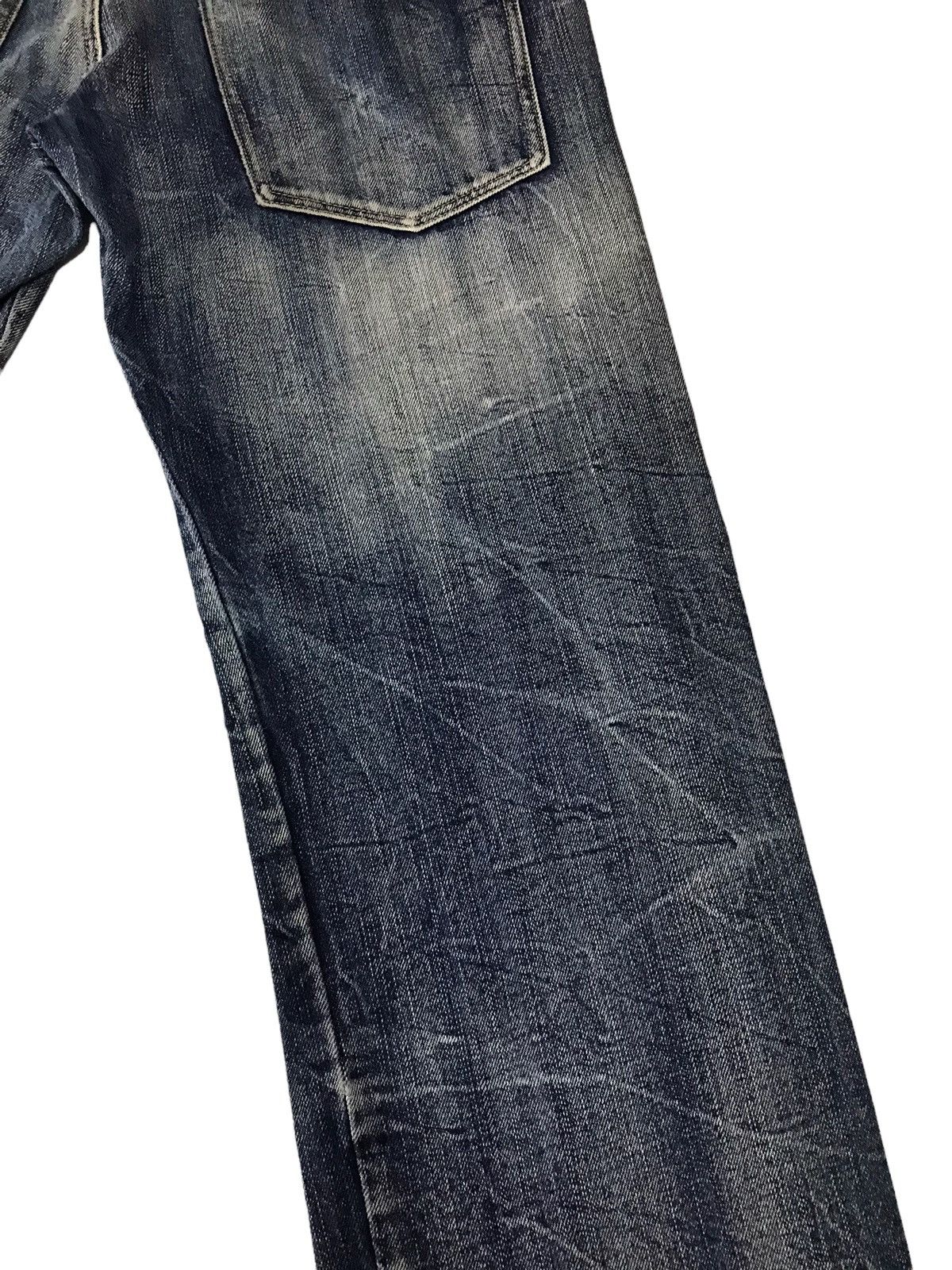 Le Grande Bleu (L.G.B.) 🔥Japanese Brand Double Waist Washed Blue Denim Size US 33 - 18 Thumbnail