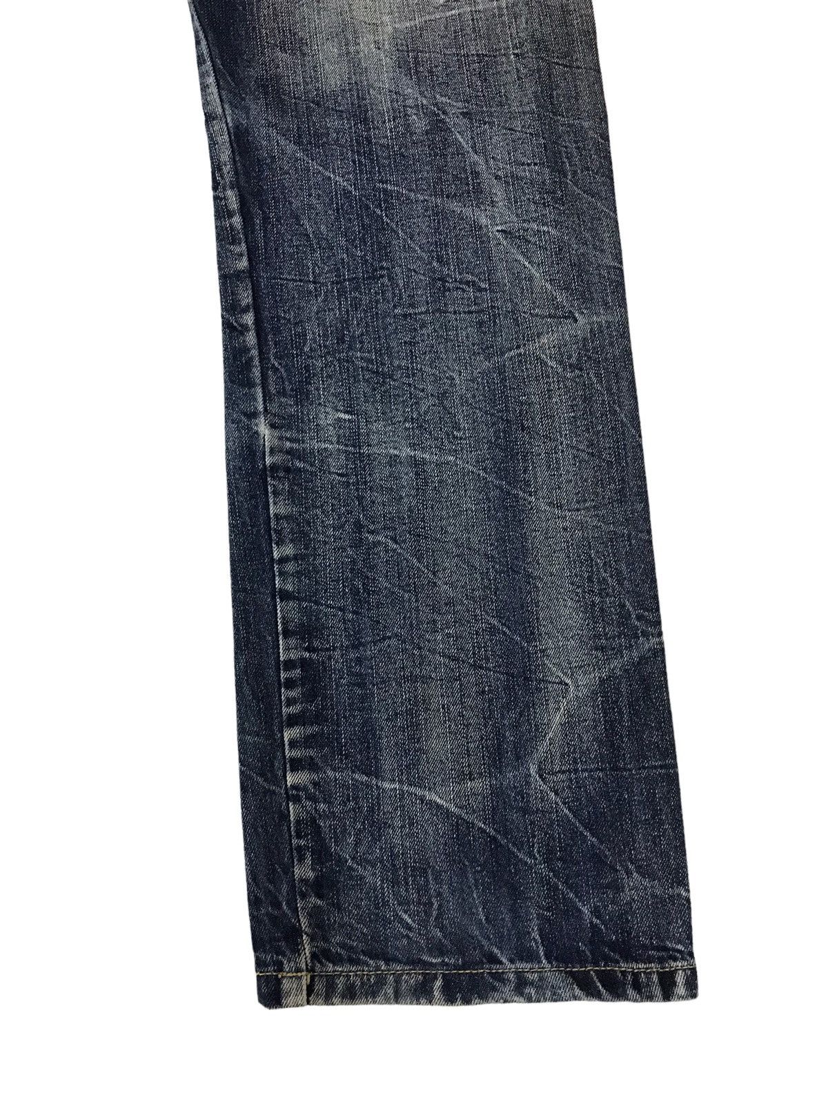 Le Grande Bleu (L.G.B.) 🔥Japanese Brand Double Waist Washed Blue Denim Size US 33 - 16 Thumbnail