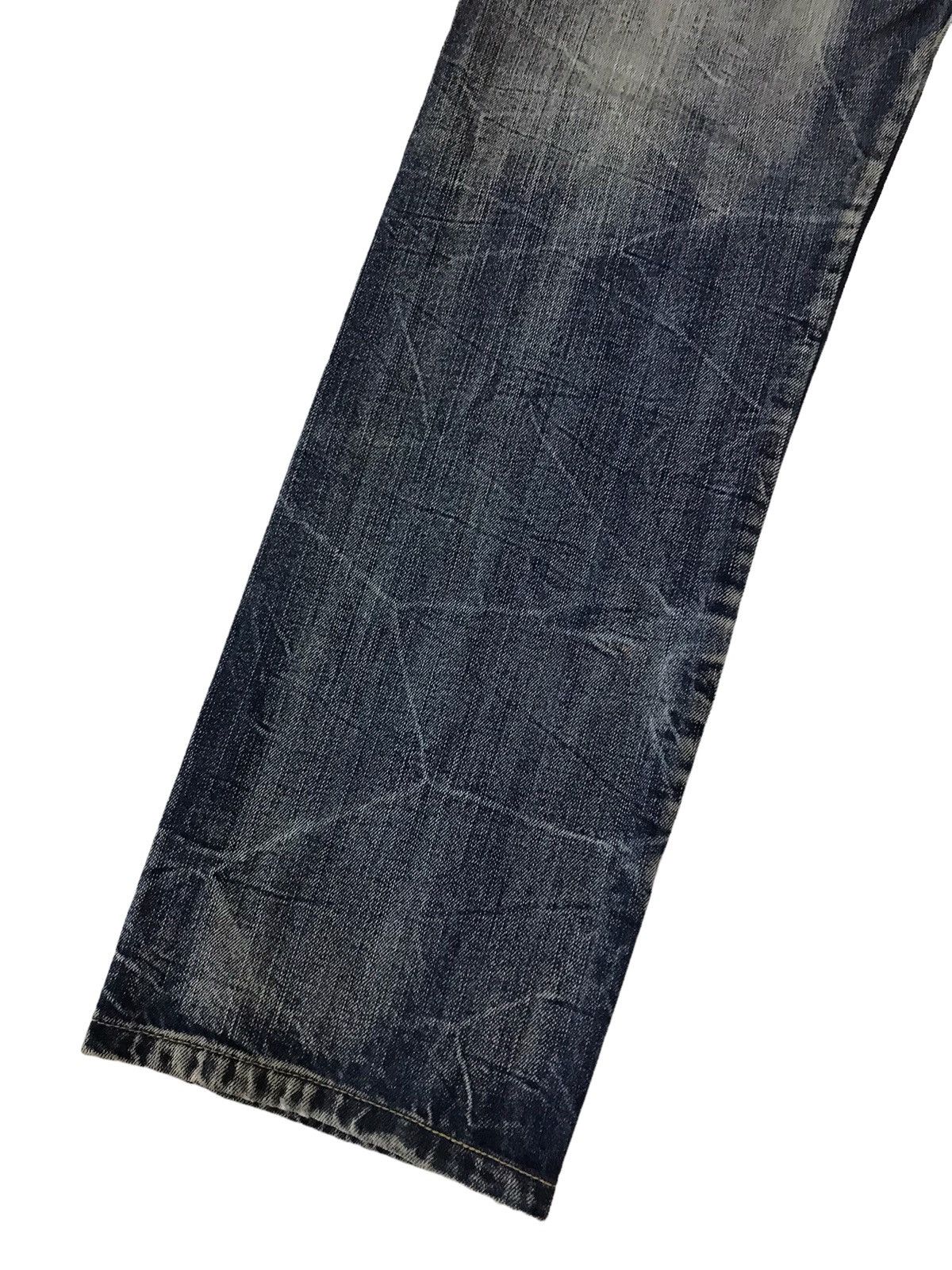 Le Grande Bleu (L.G.B.) 🔥Japanese Brand Double Waist Washed Blue Denim Size US 33 - 17 Thumbnail