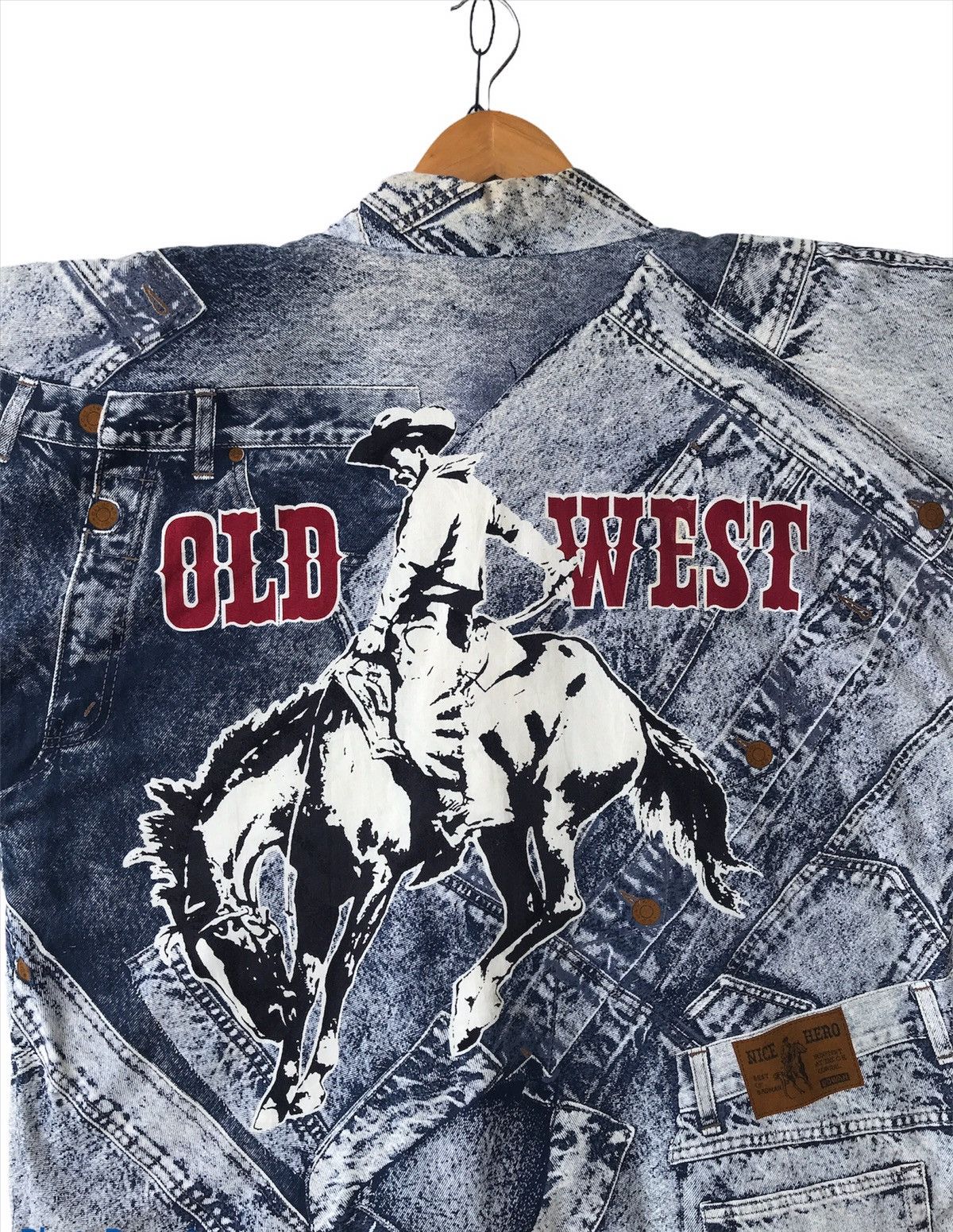 Japanese Brand Jpn YOUNG Old West Cowboys Spirit Kimono Print Custom Build Size US M / EU 48-50 / 2 - 2 Thumbnail