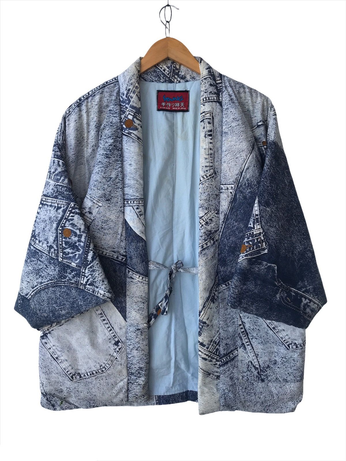 Japanese Brand Jpn YOUNG Old West Cowboys Spirit Kimono Print Custom Build Size US M / EU 48-50 / 2 - 1 Thumbnail