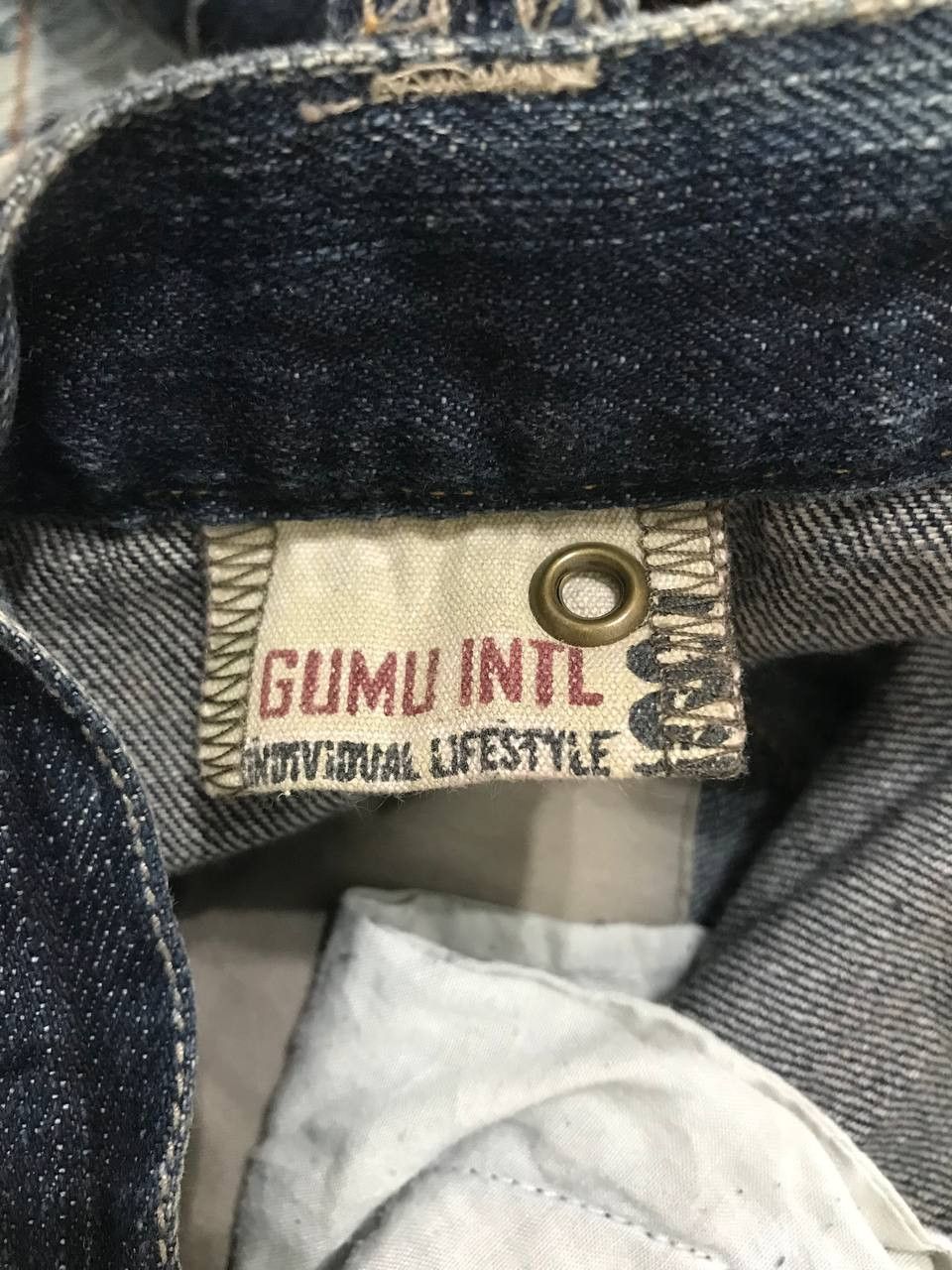 Japanese Brand Bondage Gumu Intl Multi Pocket Distressed Denim Cargo Pants⚡️ Size US 33 - 9 Thumbnail