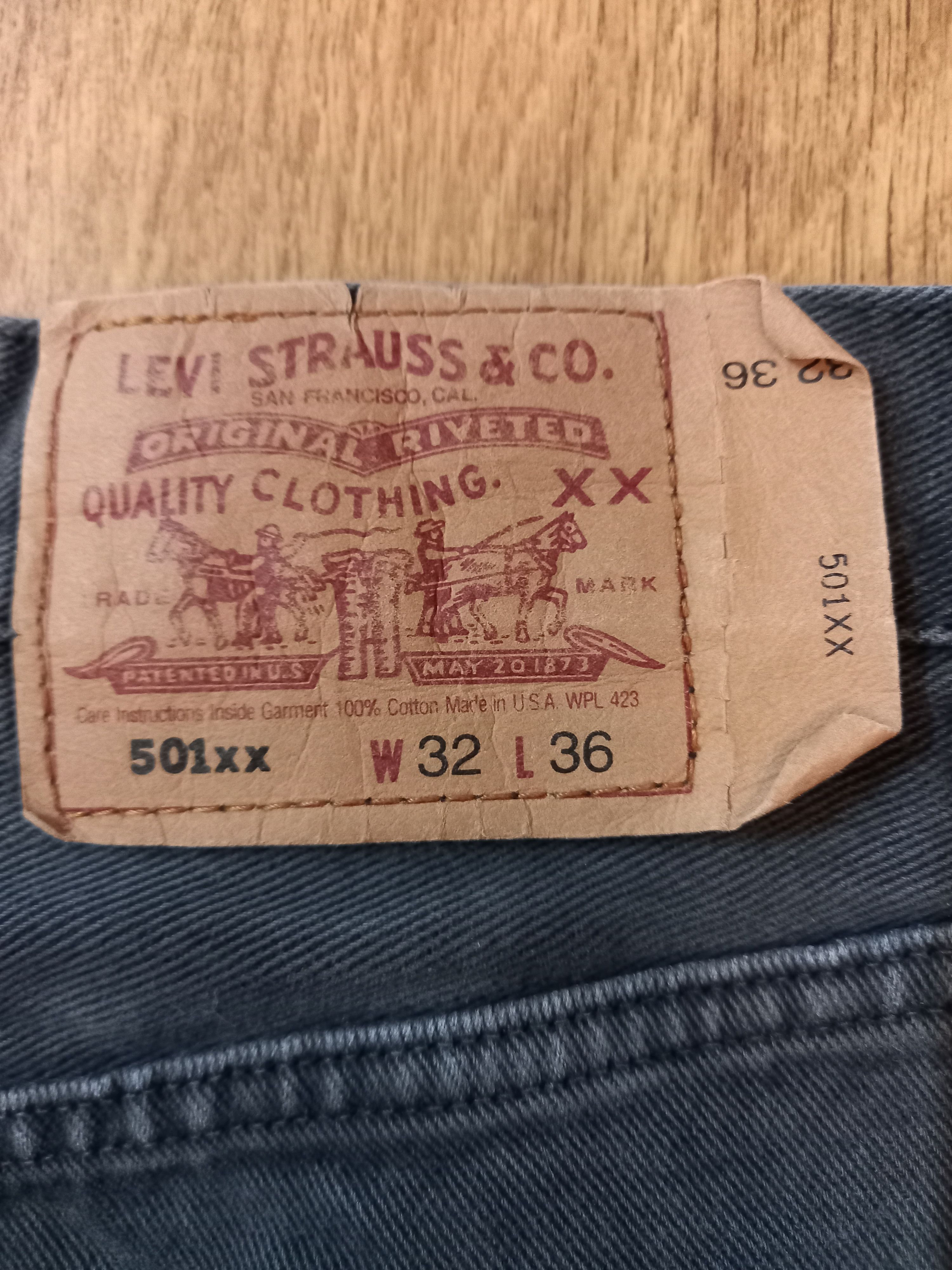 Vintage Vintage Levis 501XX W32 L36 Denim Size US 32 / EU 48 - 3 Thumbnail