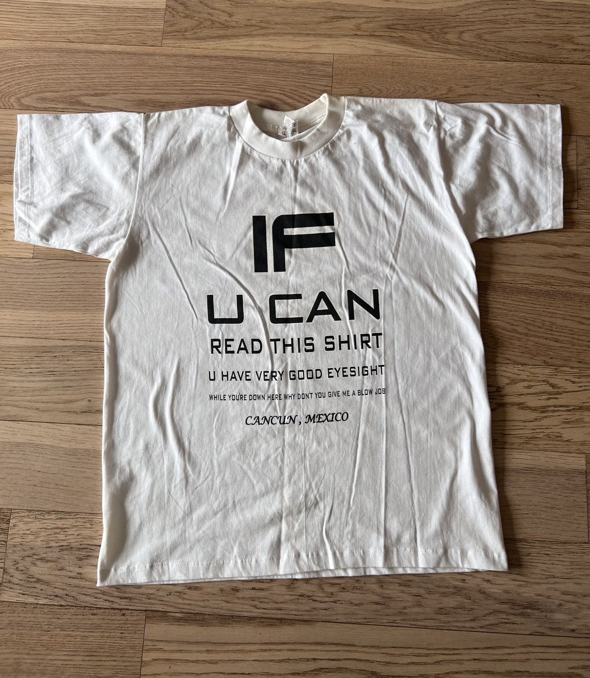 Vintage Vintage Blowjob Joke Funny Reading Exam Shirt Cancun Mexico Size US XL / EU 56 / 4 - 1 Thumbnail