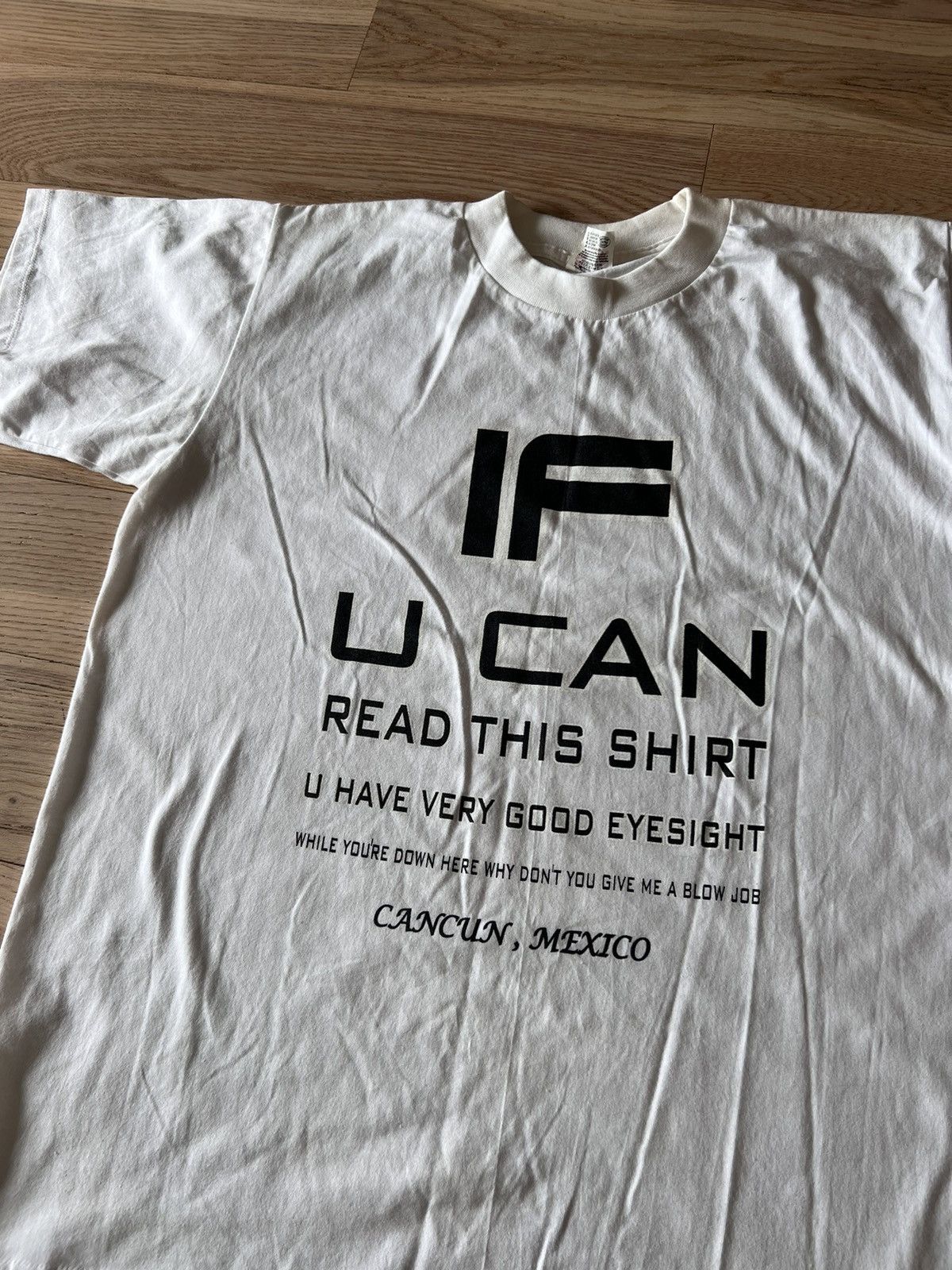 Vintage Vintage Blowjob Joke Funny Reading Exam Shirt Cancun Mexico Size US XL / EU 56 / 4 - 2 Thumbnail