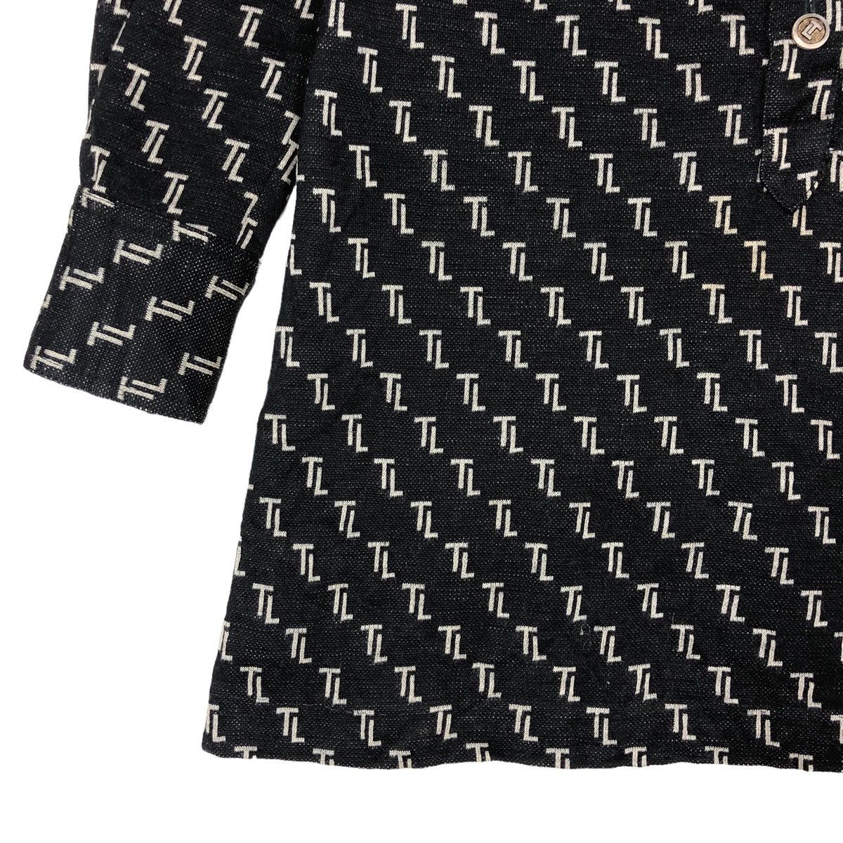 TED LAPIDUS Vintage Ted Lapidus Monogram Style Blouse Size S / US 4 / IT 40 - 3 Thumbnail