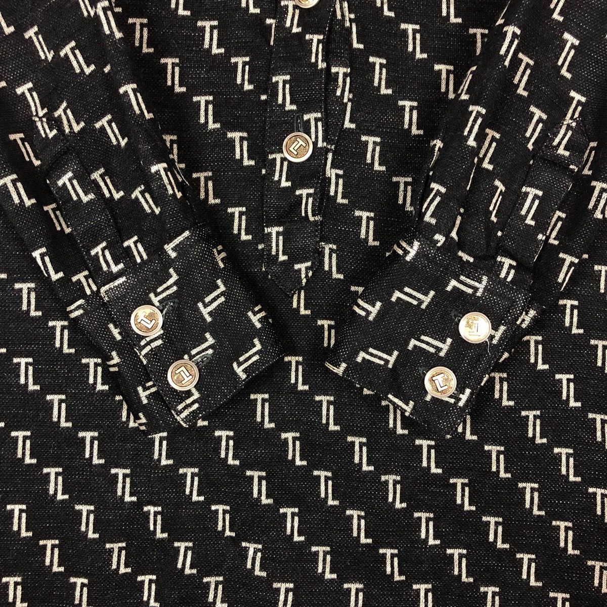 TED LAPIDUS Vintage Ted Lapidus Monogram Style Blouse Size S / US 4 / IT 40 - 5 Thumbnail