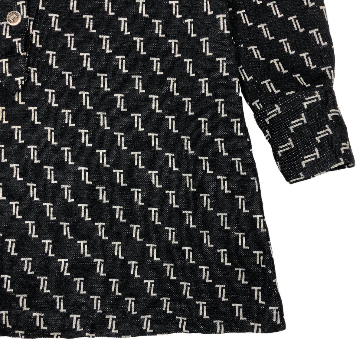 TED LAPIDUS Vintage Ted Lapidus Monogram Style Blouse Size S / US 4 / IT 40 - 4 Thumbnail