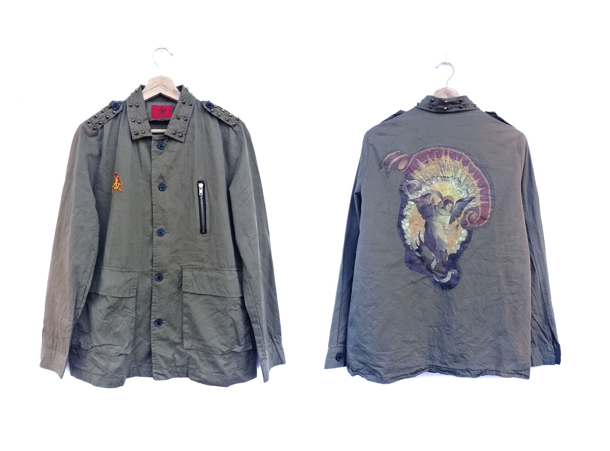 Other Vintage Field Army Green Sun Faded Jacket Size US S / EU 44-46 / 1 - 1 Thumbnail