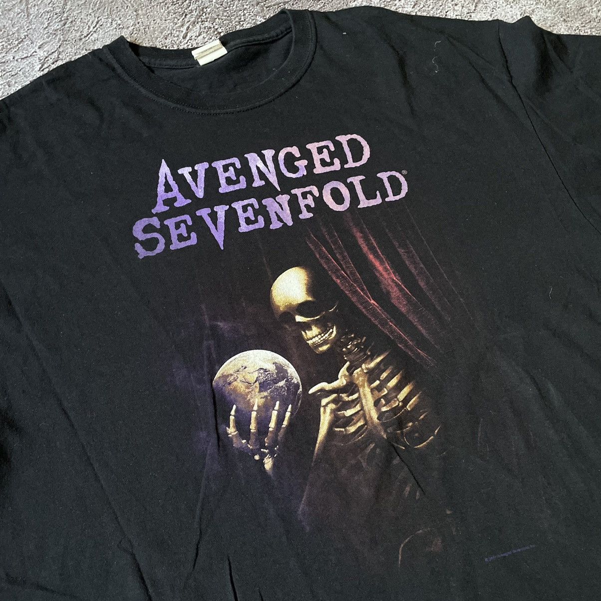 Vintage Vintage 90s Avenged Sevenfold Graphic Tee Grunge Washed XL Size US XL / EU 56 / 4 - 6 Thumbnail