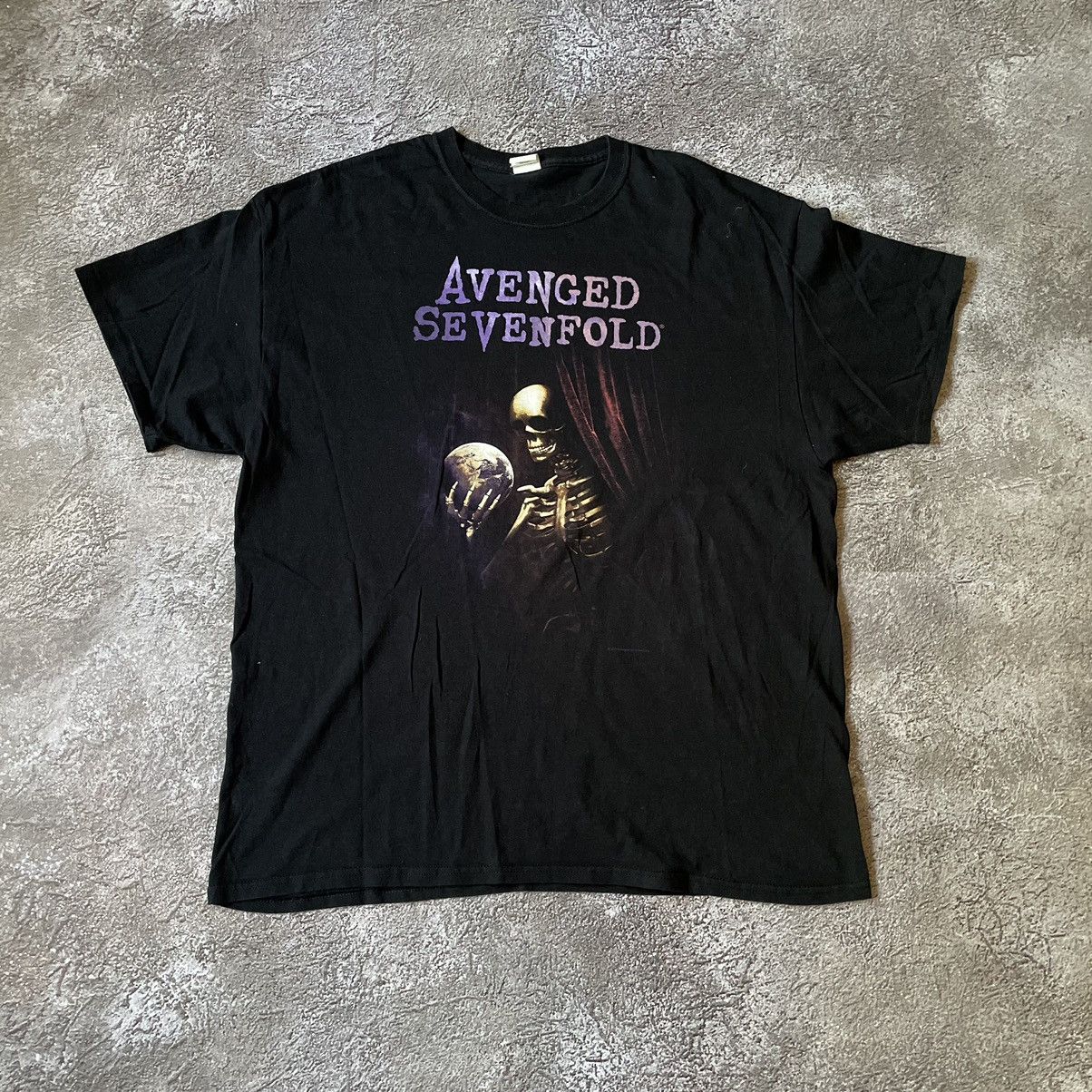 Vintage Vintage 90s Avenged Sevenfold Graphic Tee Grunge Washed XL Size US XL / EU 56 / 4 - 2 Thumbnail