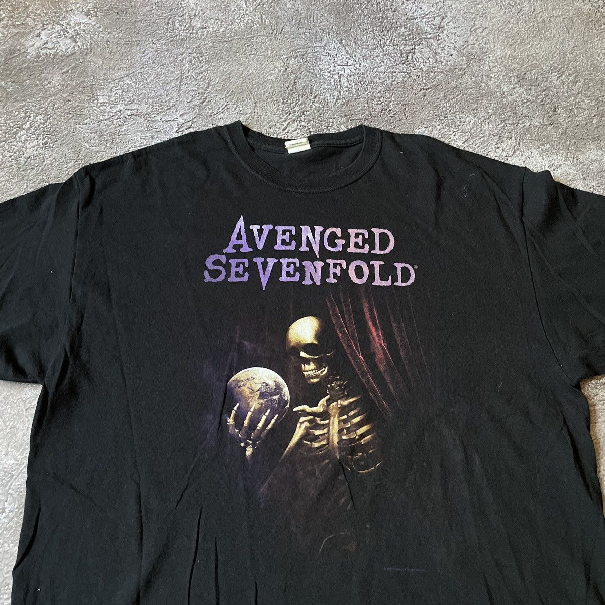 Vintage Vintage 90s Avenged Sevenfold Graphic Tee Grunge Washed XL Size US XL / EU 56 / 4 - 5 Thumbnail