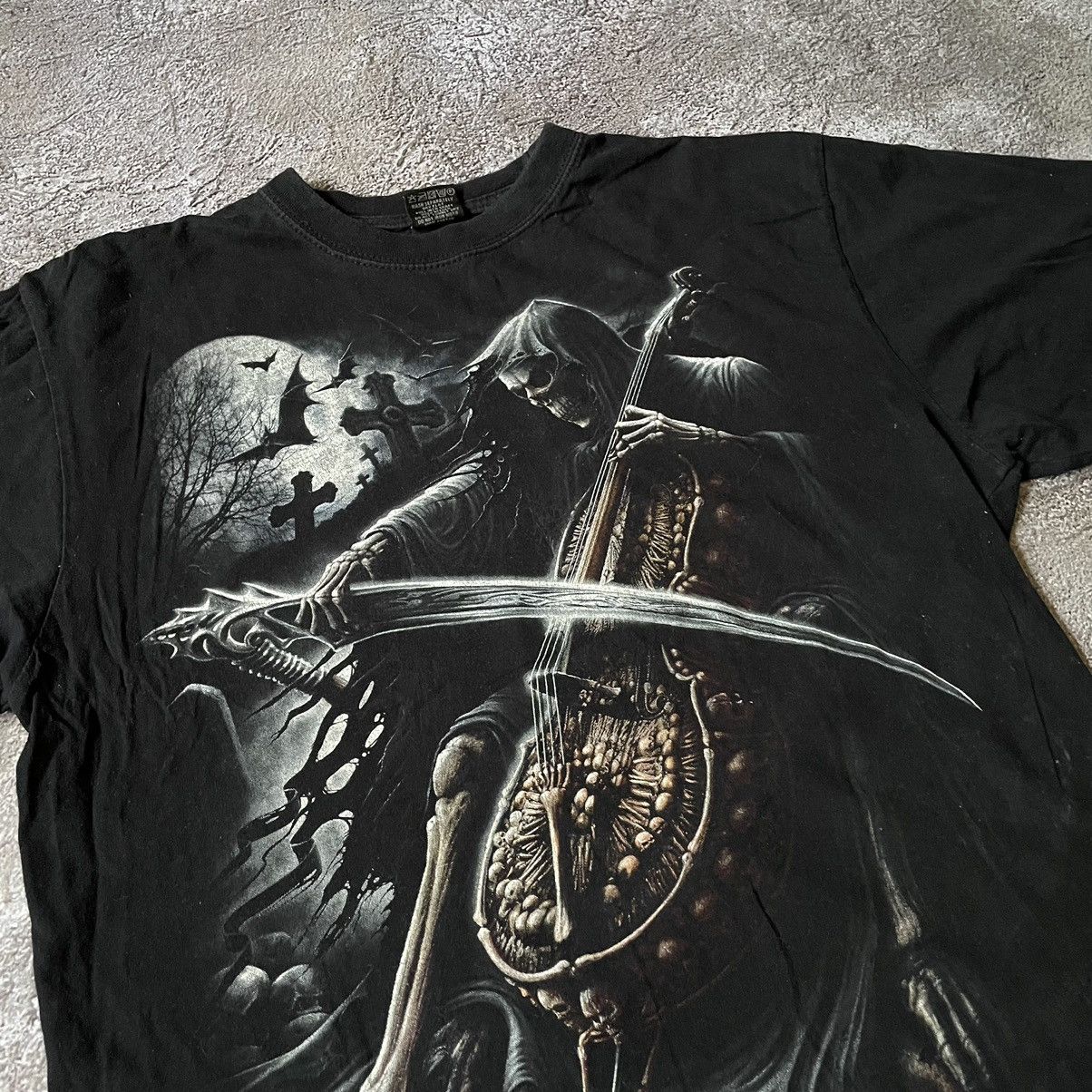 Vintage Vintage 90s Horror Graphic Tee Grunge Screamer Face Baggy XL Size US XL / EU 56 / 4 - 5 Thumbnail