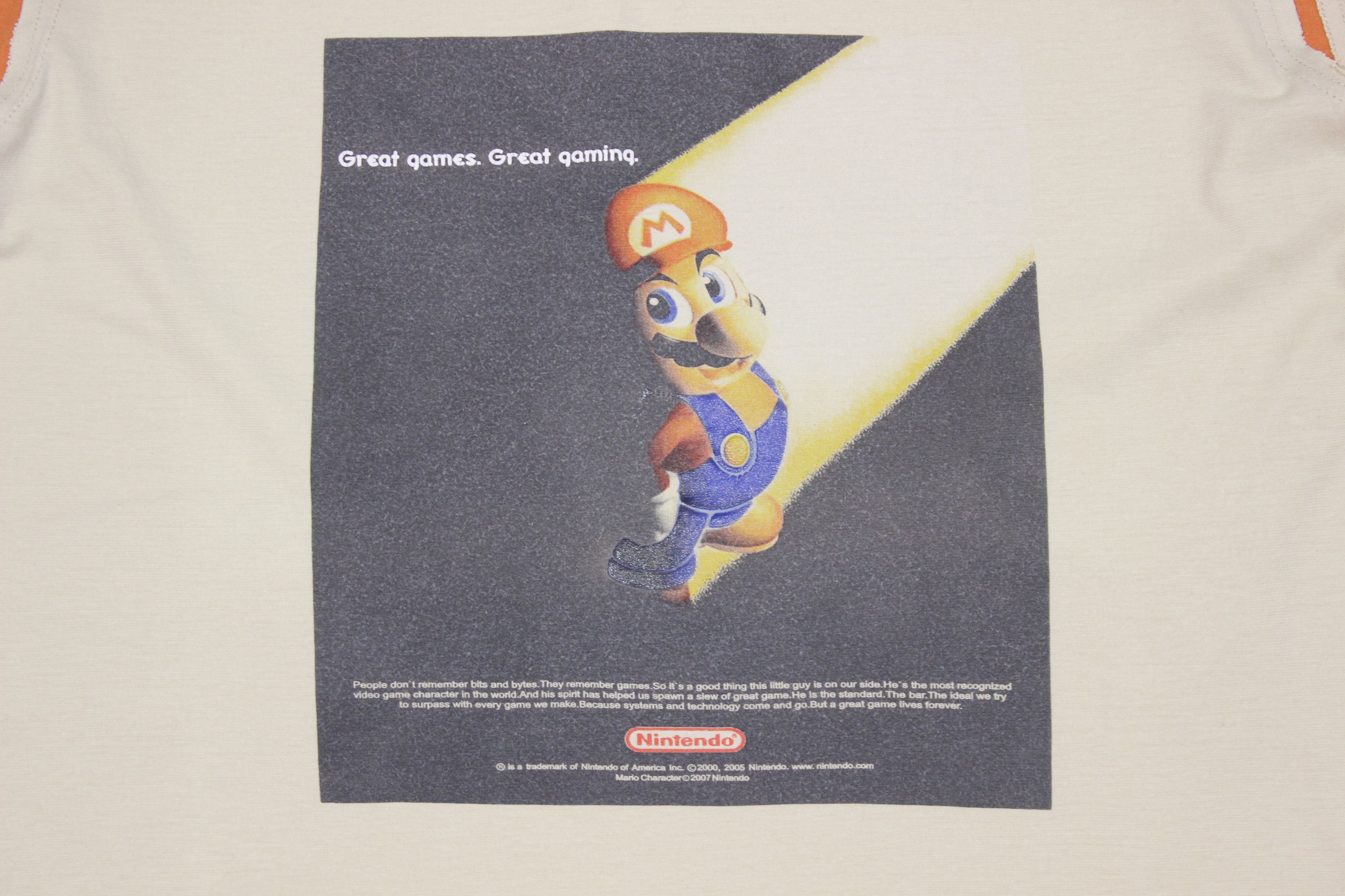 Dolce & Gabbana 00S Mario Nintendo Big Logo T-Shirt Vintage Size US M / EU 48-50 / 2 - 3 Thumbnail