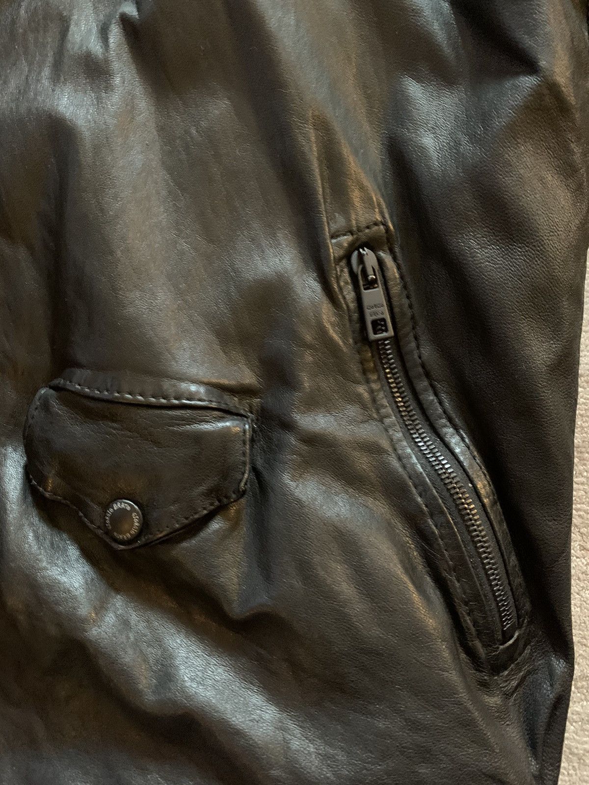 Giorgio Brato Leather Biker Jacket Black Giorgio Brato Size US L / EU 52-54 / 3 - 7 Thumbnail