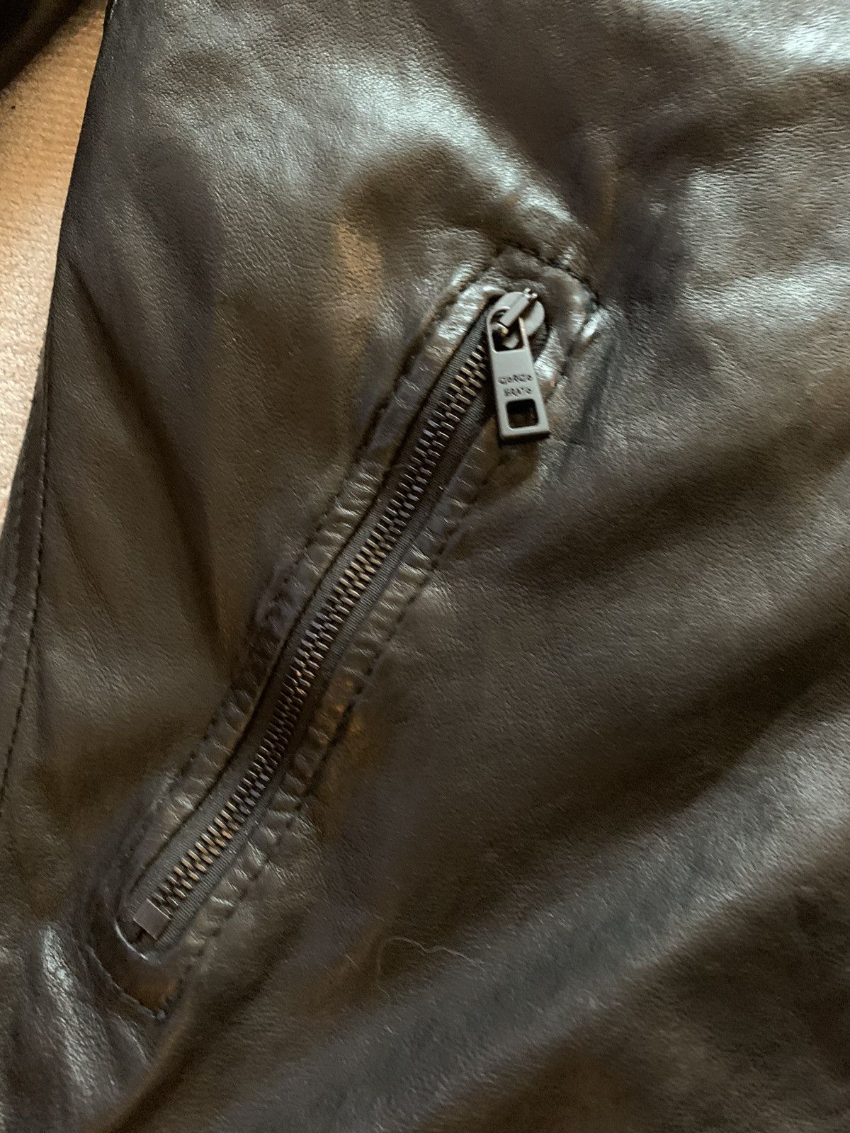 Giorgio Brato Leather Biker Jacket Black Giorgio Brato Size US L / EU 52-54 / 3 - 6 Thumbnail