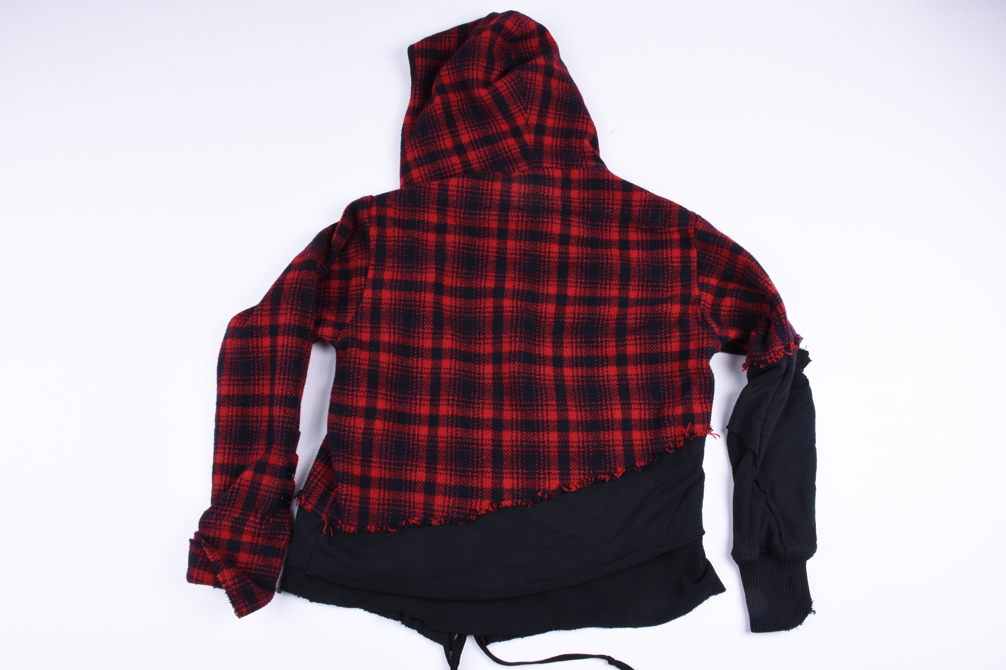 Greg Lauren Red buffalo plaid wool track jacket Size US L / EU 52-54 / 3 - 4 Thumbnail