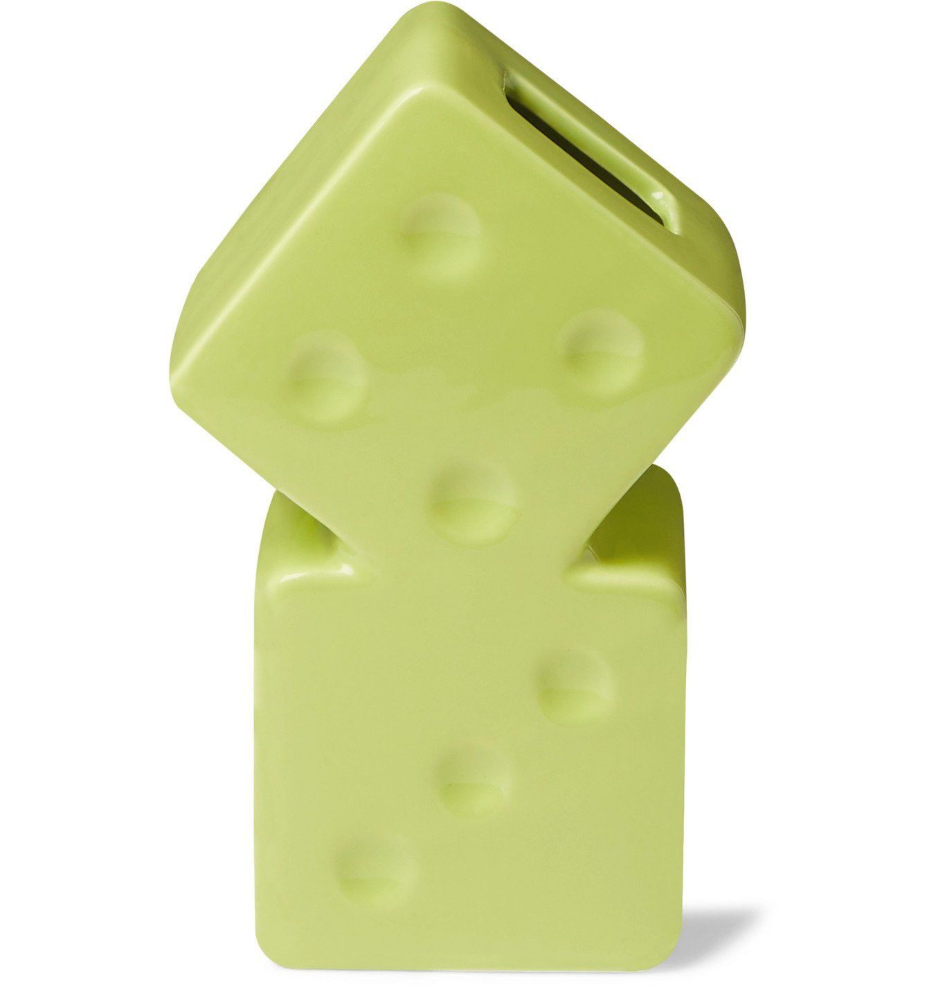 image of Stussy Dice Vase 100% Ceramic Lime 138703 0412, Men's