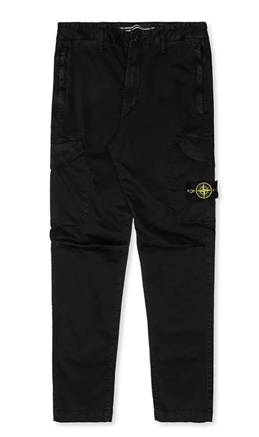image of Stone Island Cargo Trousers Gd Stretch Black Size 36, Men's