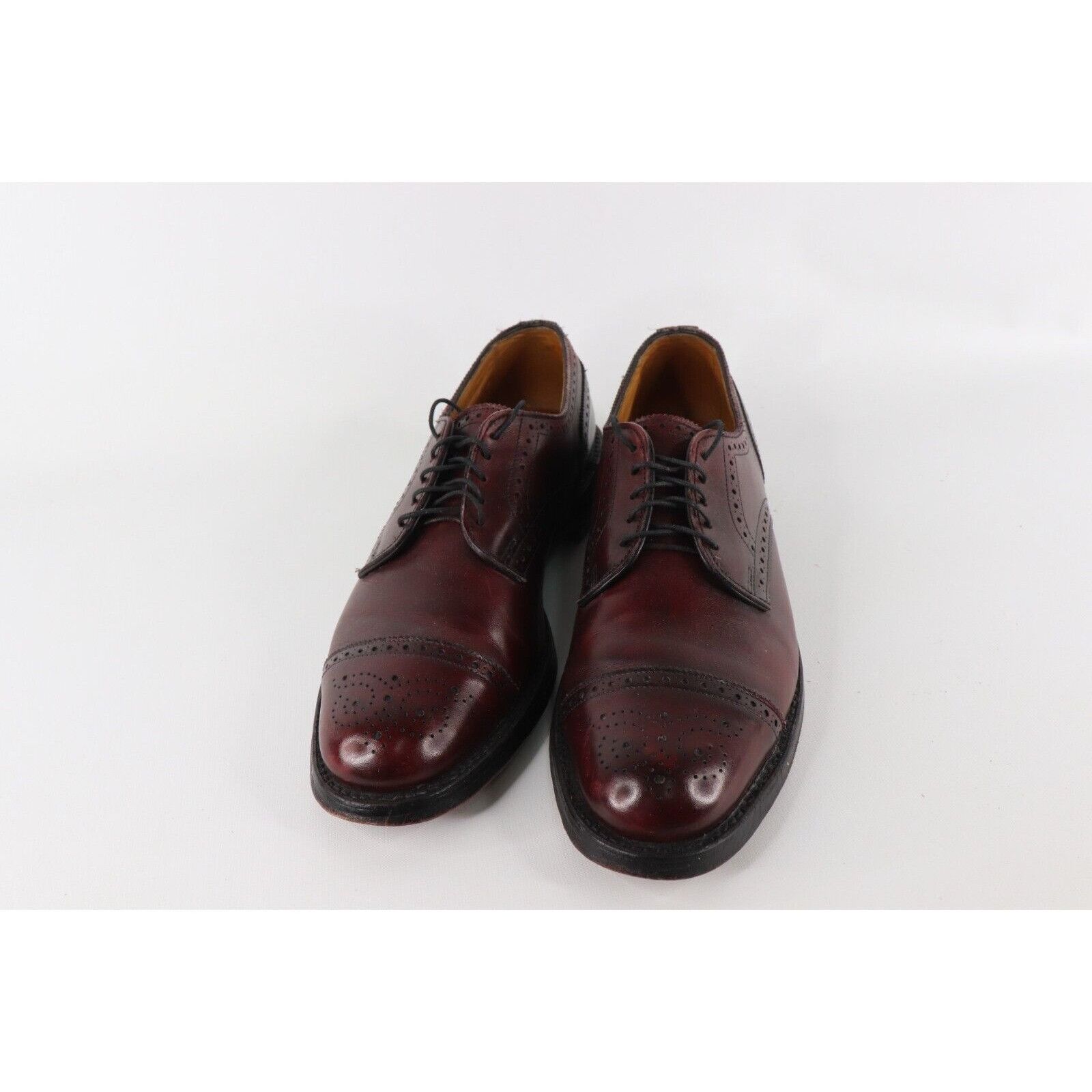 Allen Edmonds × Vintage Vintage Allen Edmonds Leather Brogue Toe Cap Dress Shoes Sh Size US 9.5 / EU 42-43 - 2 Thumbnail